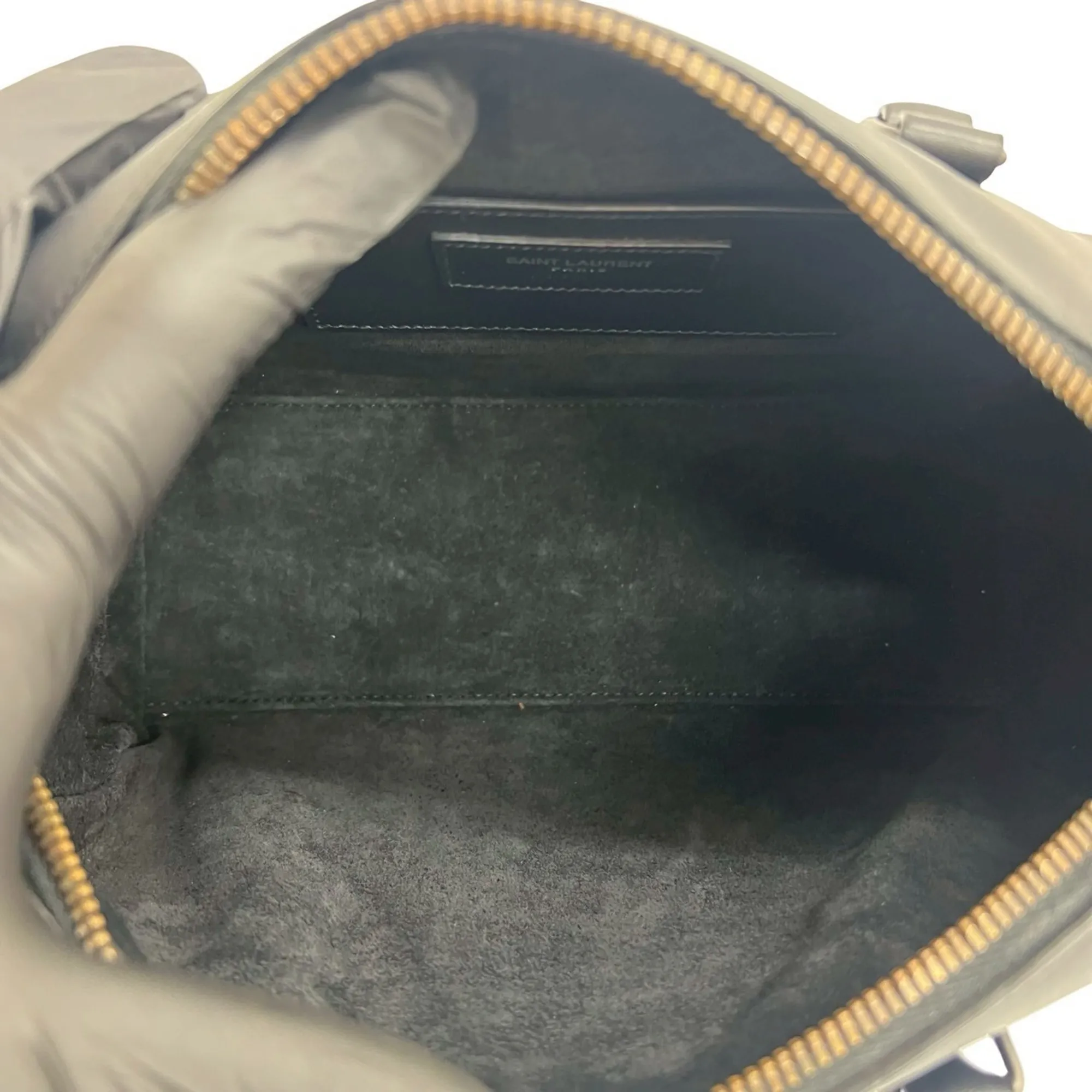 YVES SAINT LAURENT Black Leather Shoulder Bag