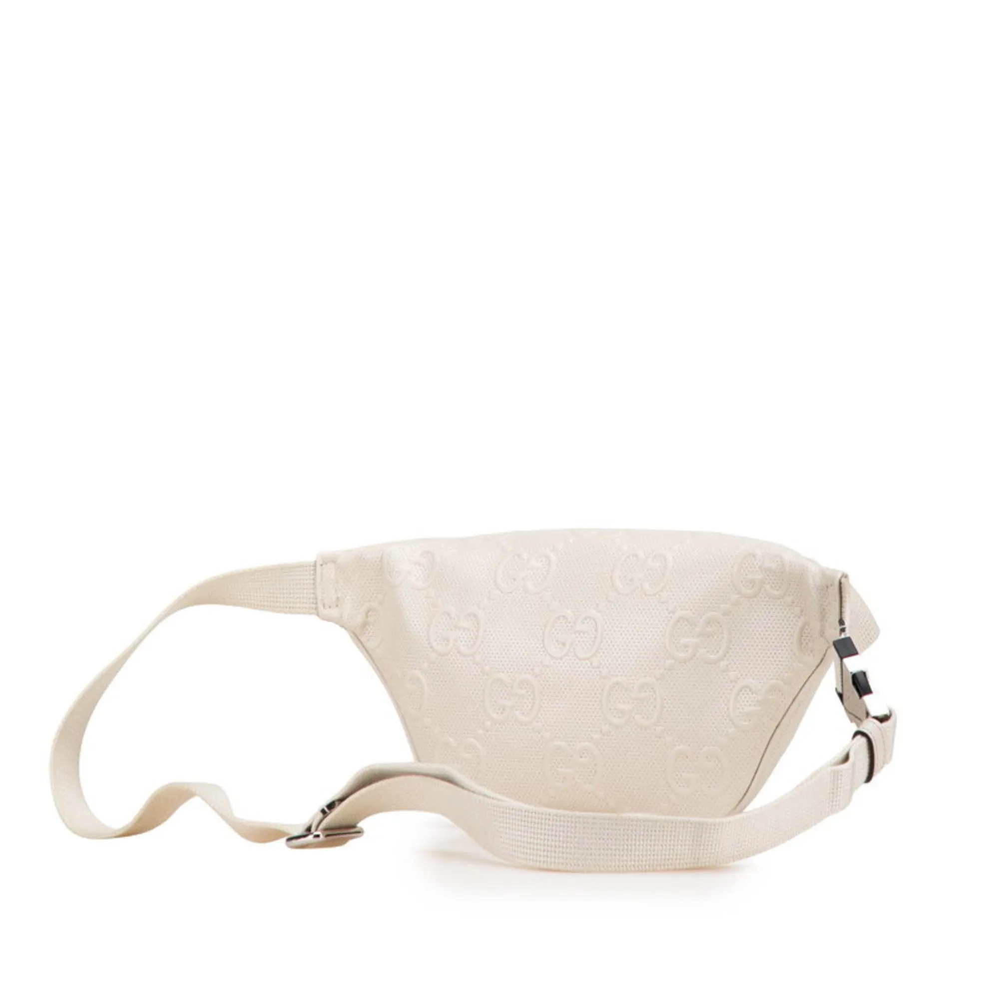 GUCCI White Leather Fanny Pack