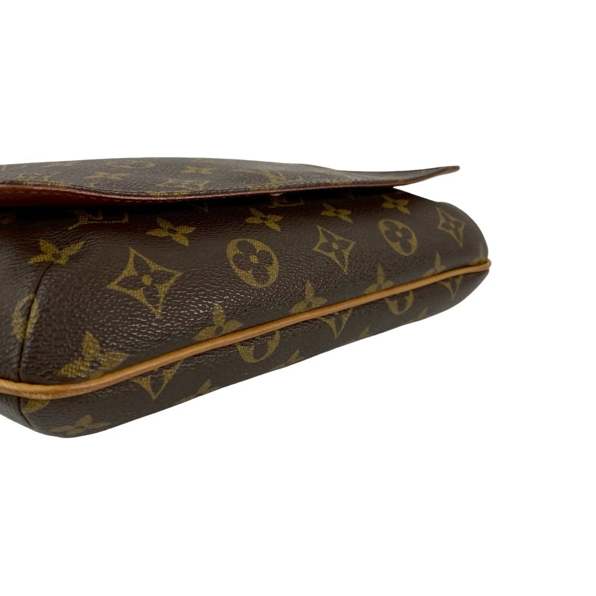 LOUIS VUITTON Brown Monogram Leather Shoulder Bag