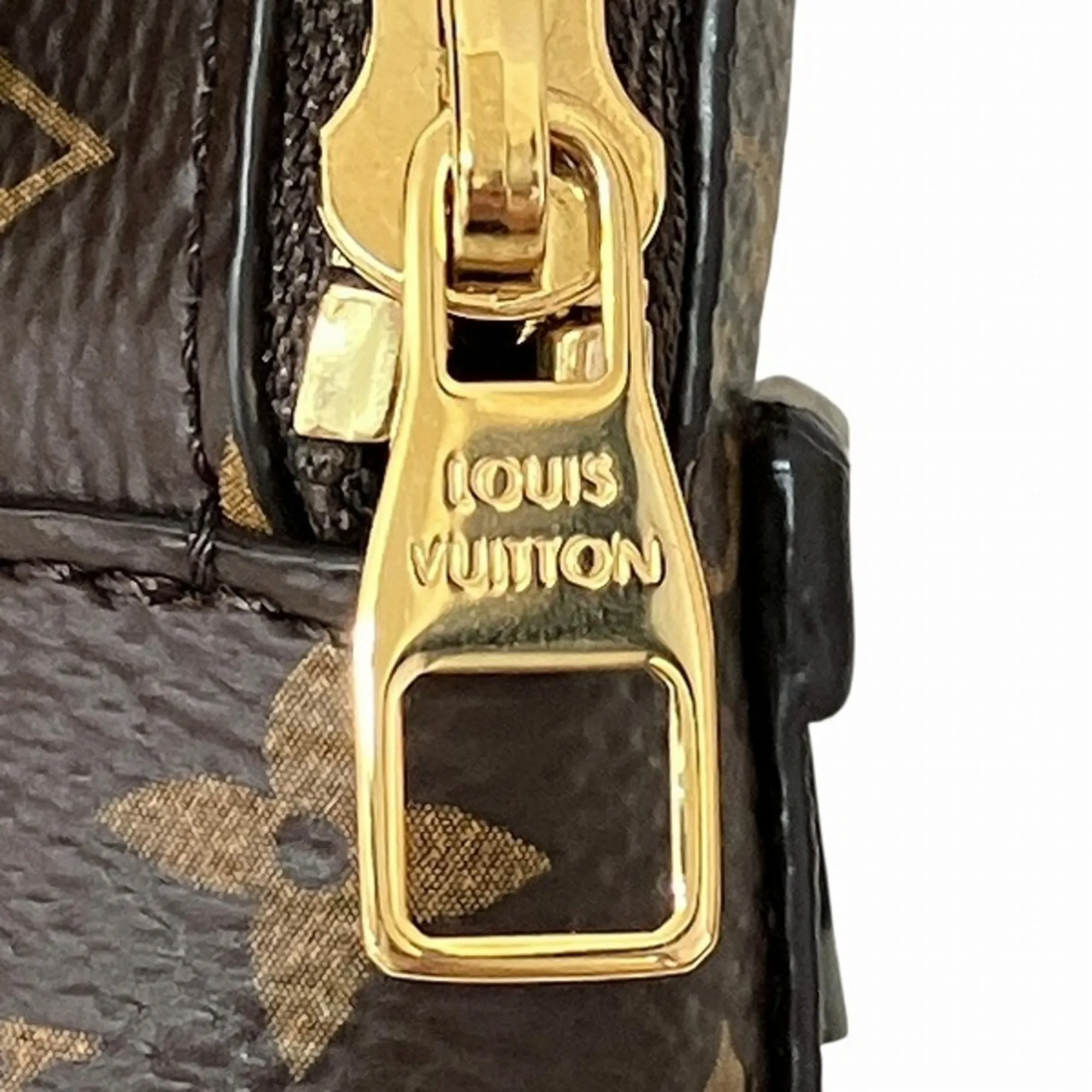 LOUIS VUITTON Brown Monogram Pouch