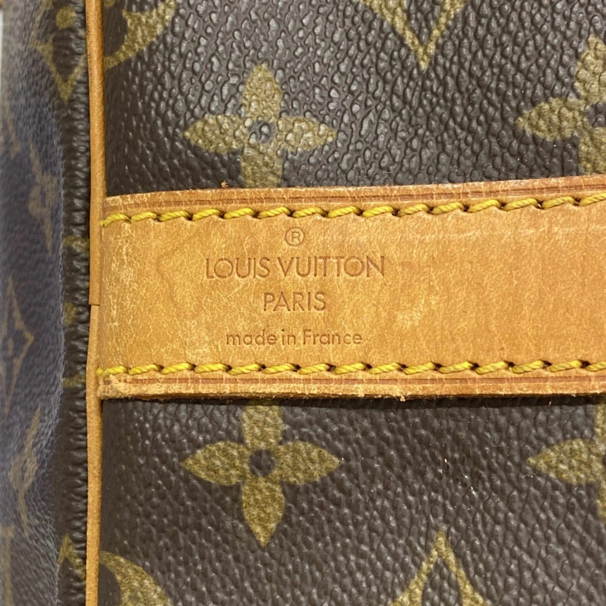 LOUIS VUITTON Brown Monogram Keepall Bandouliere 55 Boston Bag