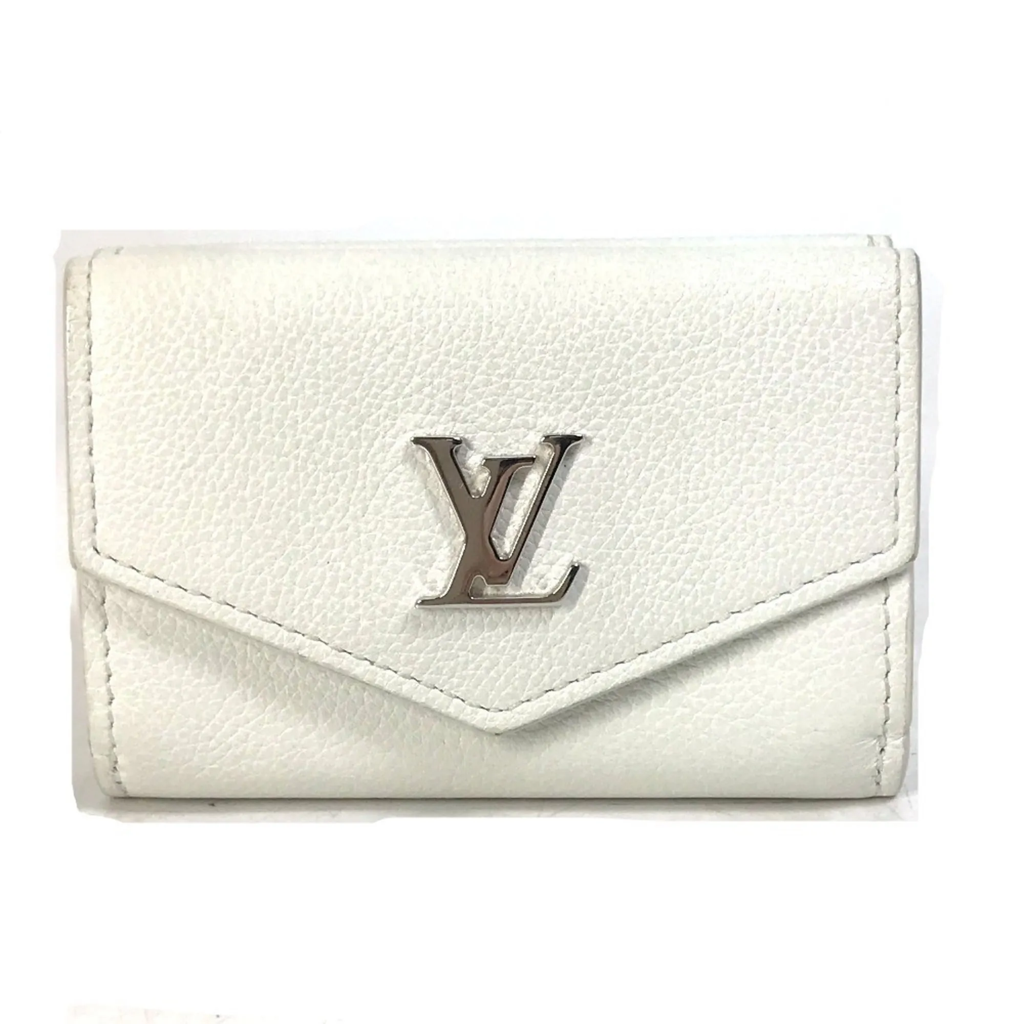 LOUIS VUITTON White Leather Wallet