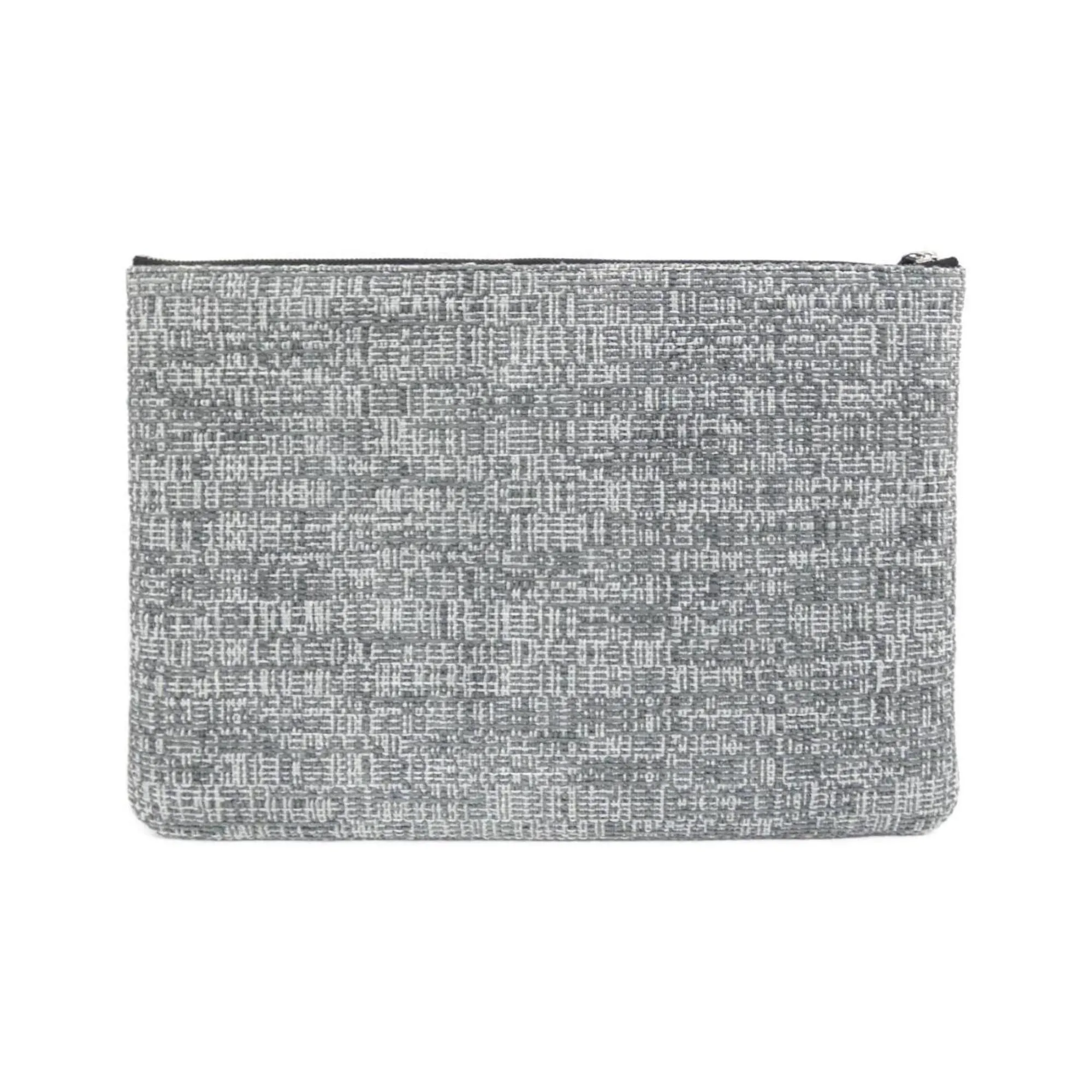 CHANEL Gray Deauville Pouch