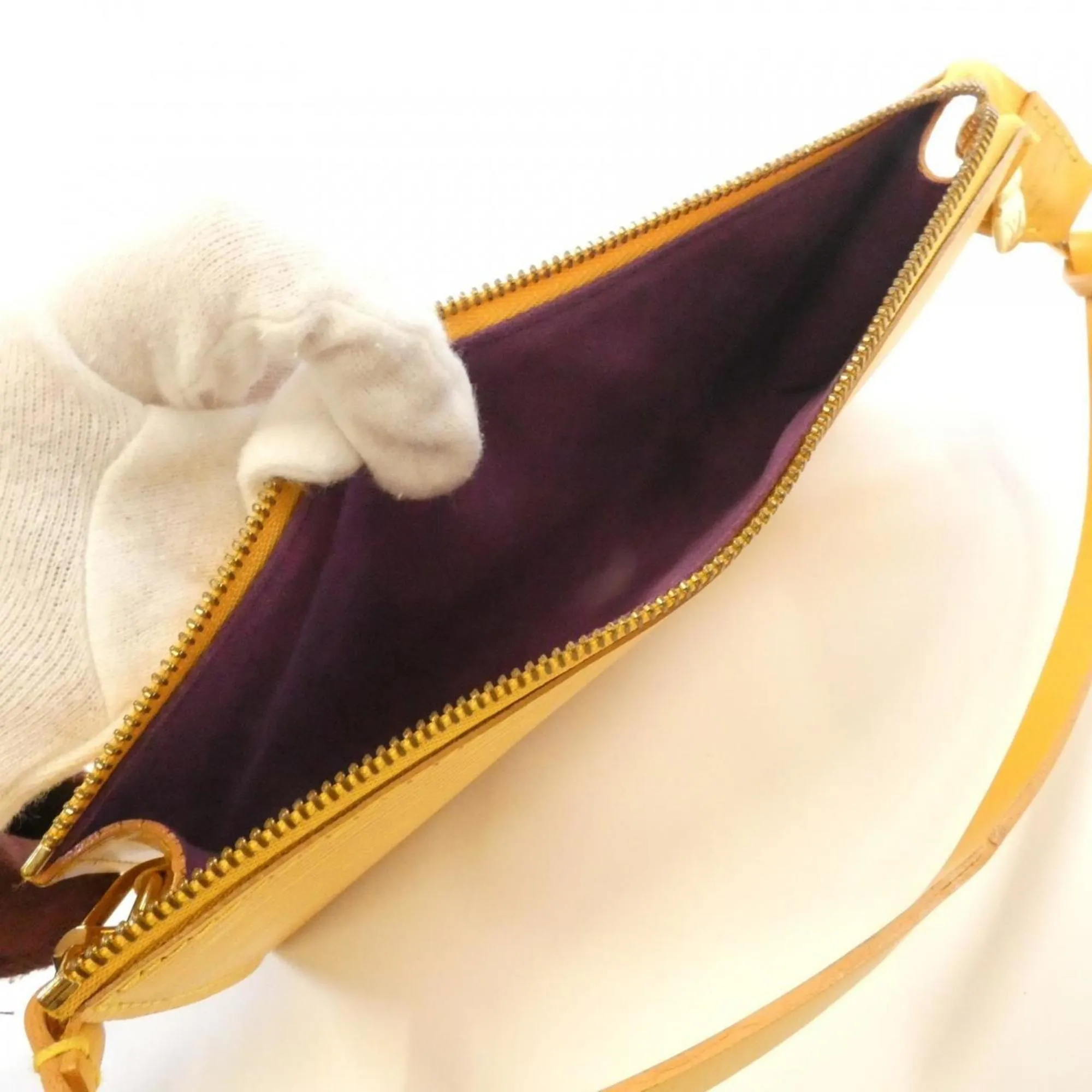 LOUIS VUITTON Yellow Pouch