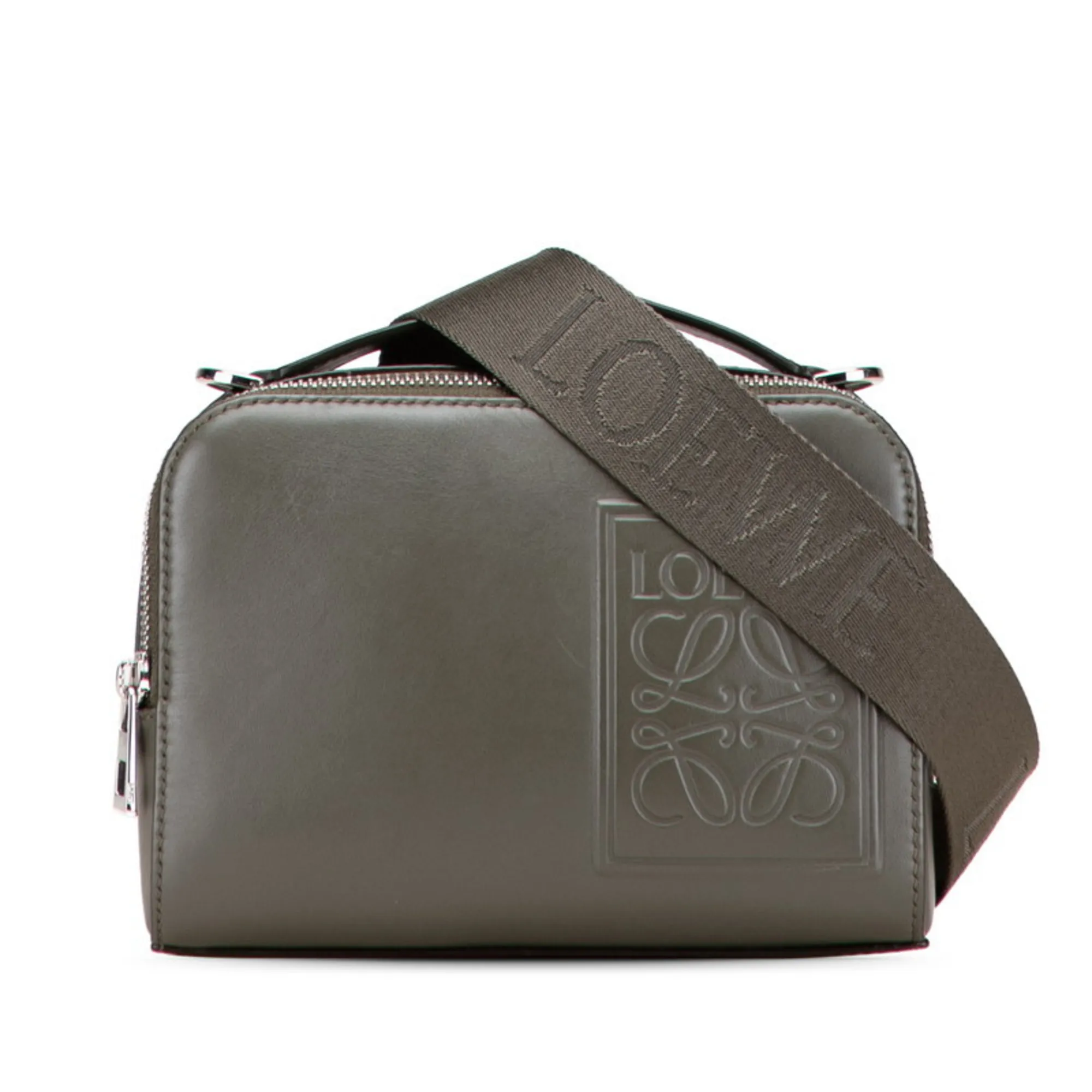LOEWE Green Leather Shoulder Bag