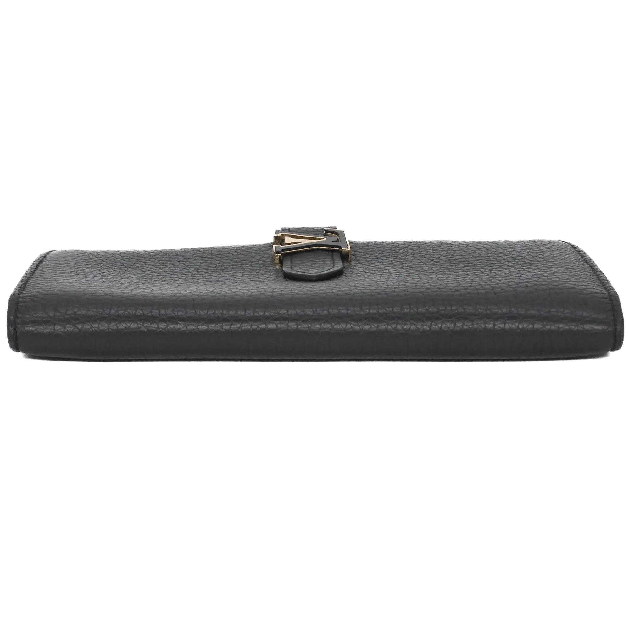 LOUIS VUITTON Black Leather Wallet