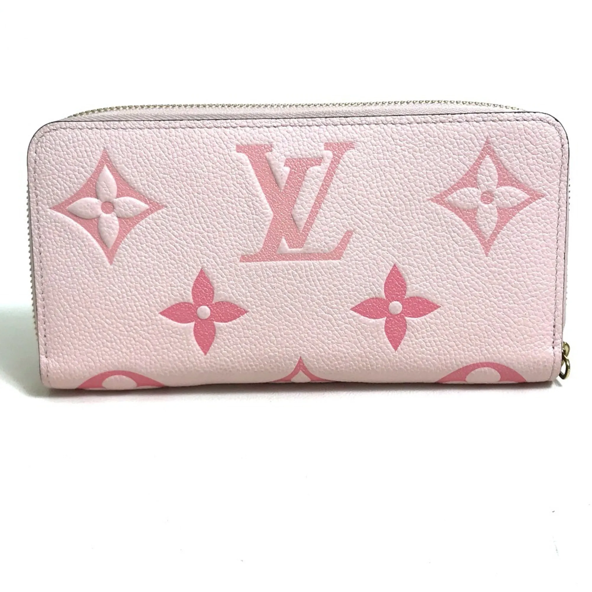 LOUIS VUITTON Pink Monogram Leather Wallet