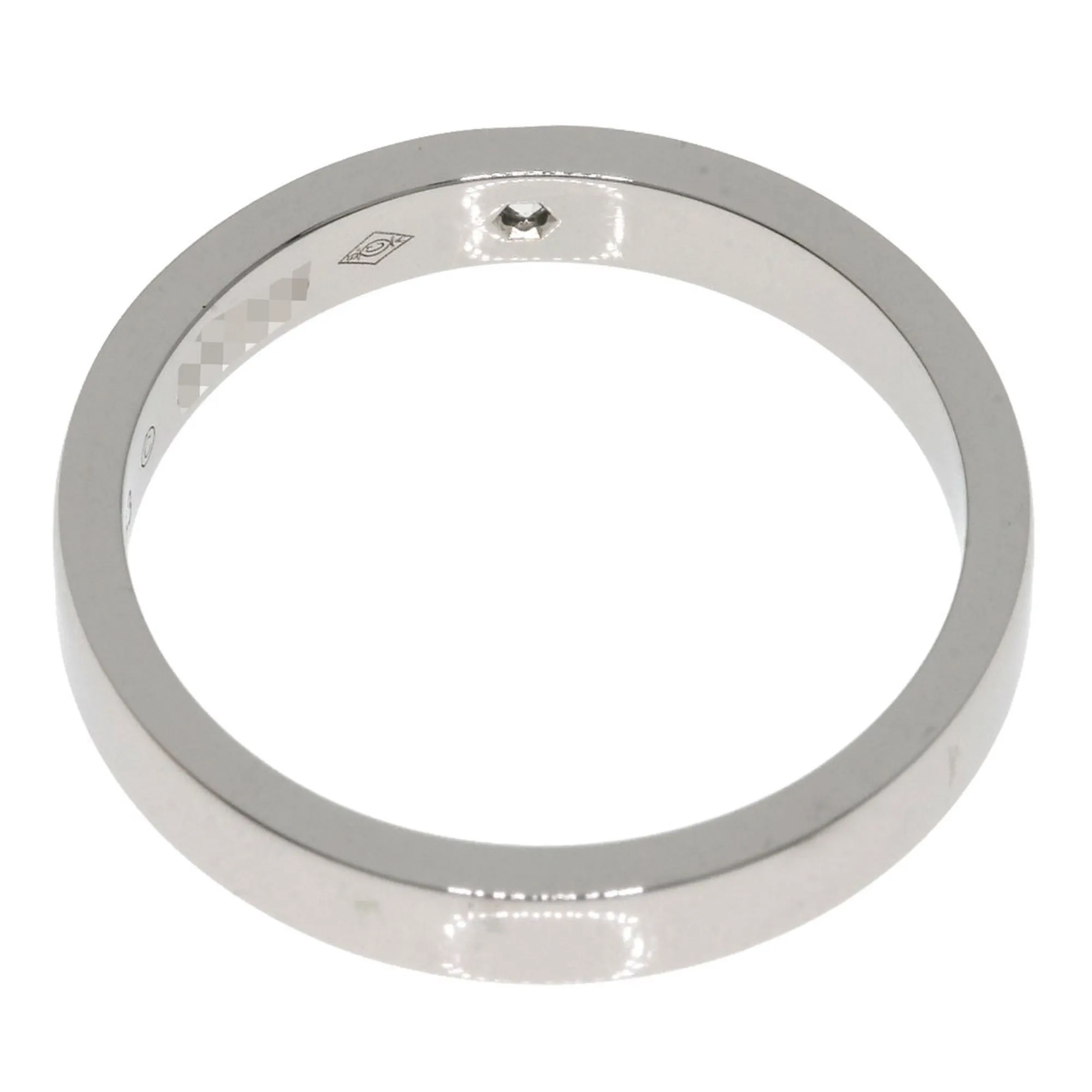 CARTIER Silver Diamond Ring #53