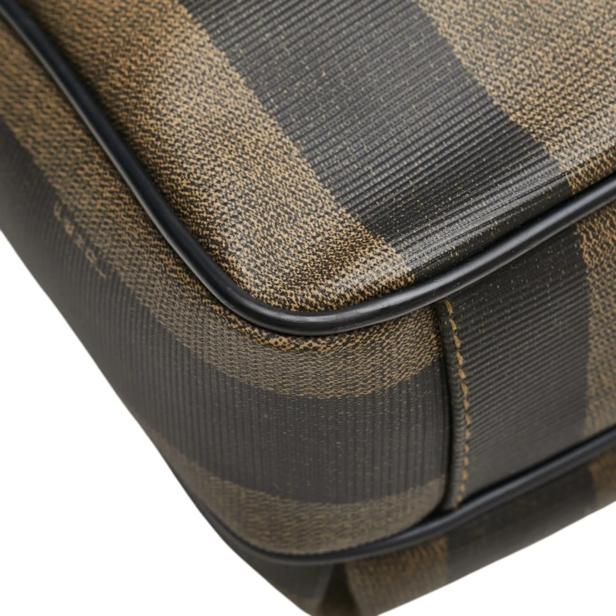 FENDI Black Leather Shoulder Bag