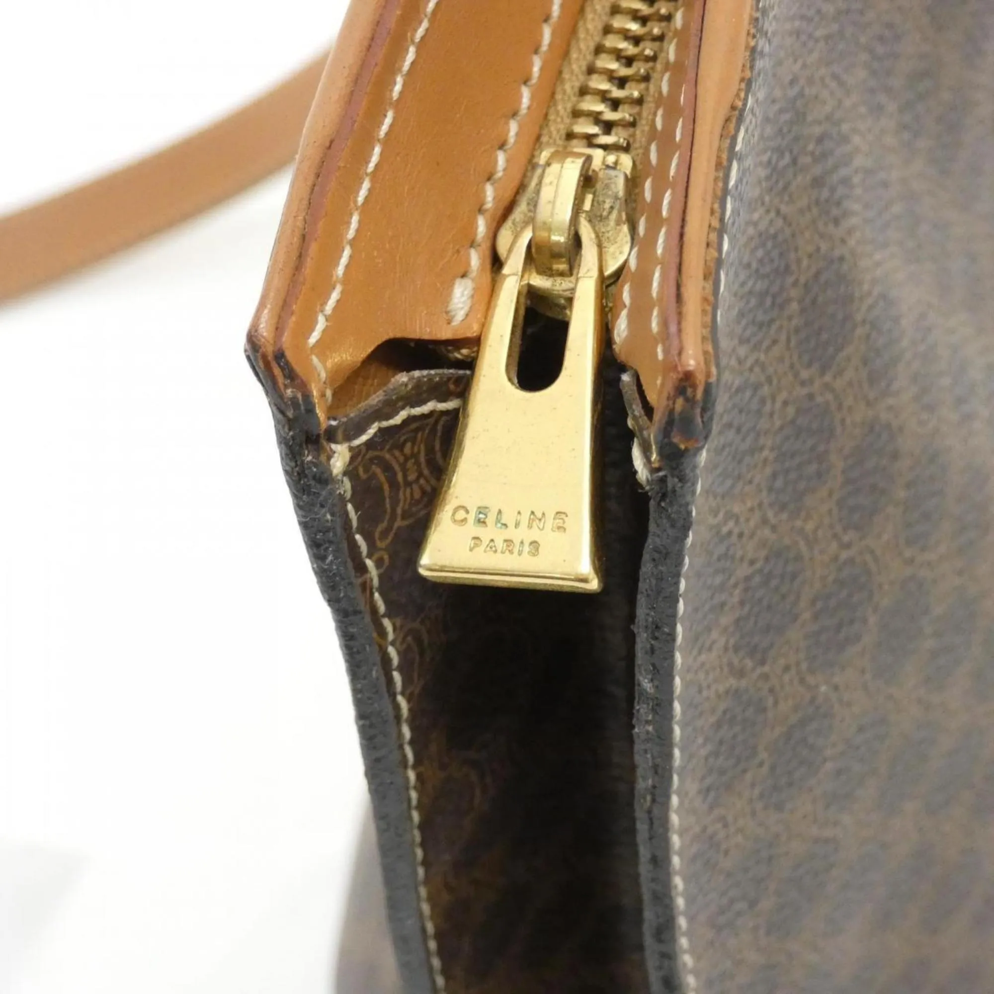 CELINE Brown Shoulder Bag