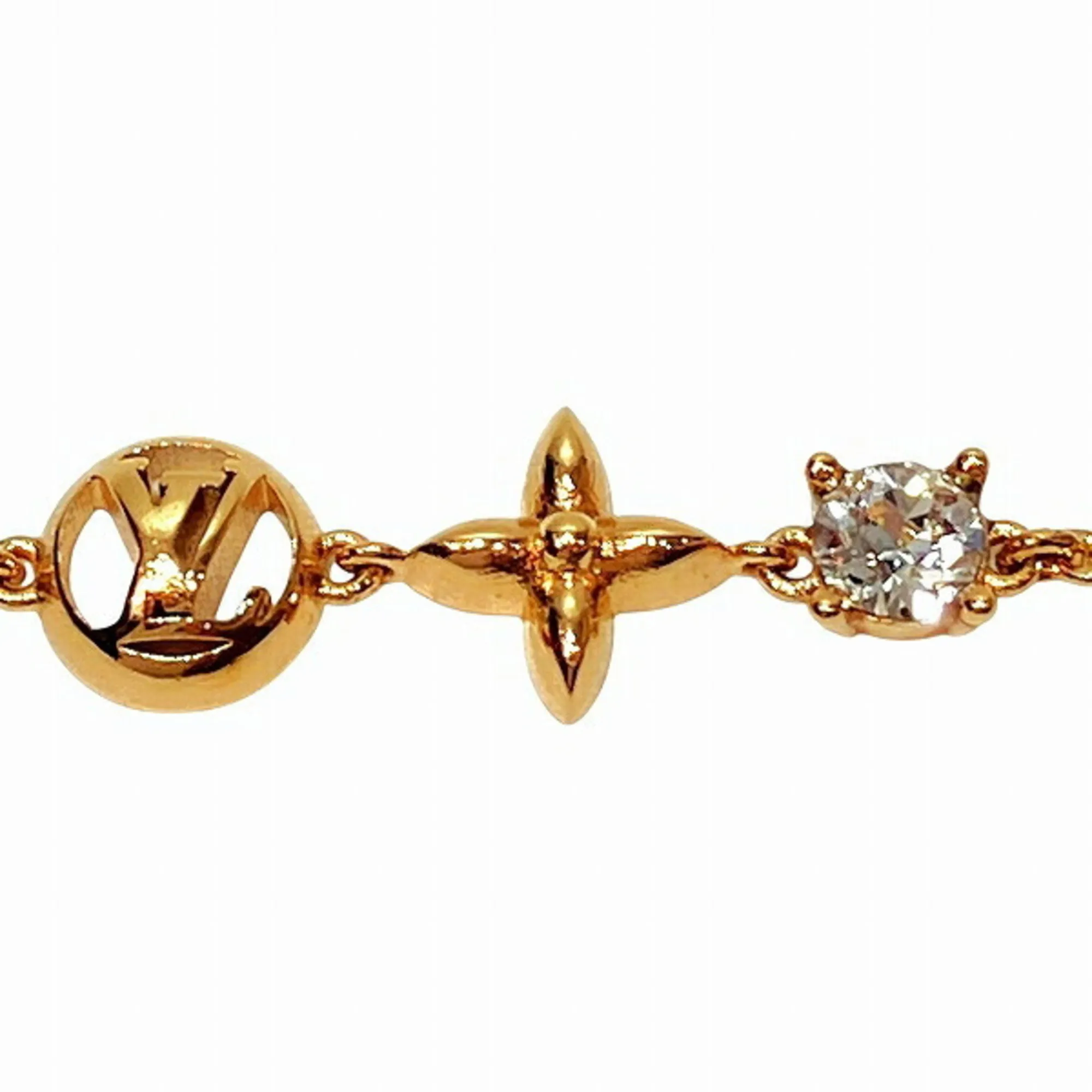 LOUIS VUITTON Gold Charm Bracelet