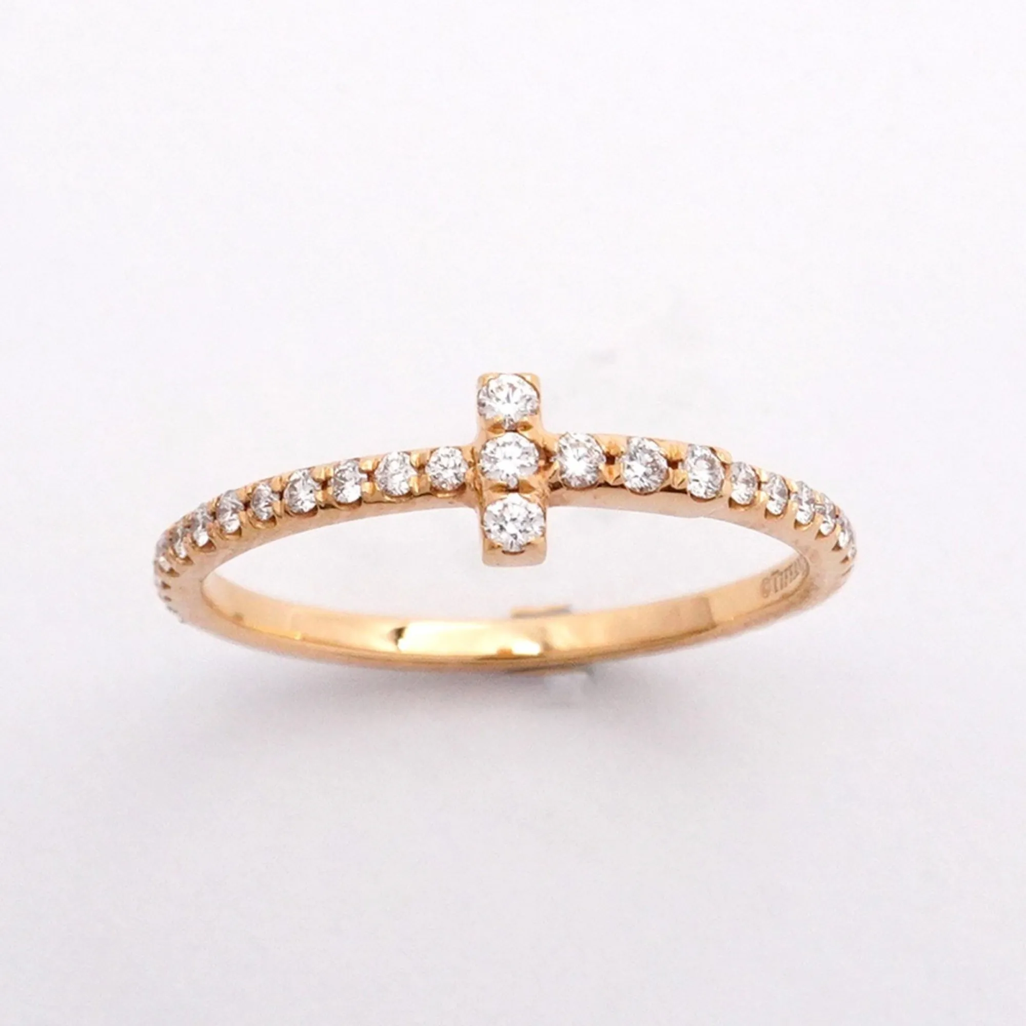 TIFFANY & CO. 18k Gold Diamond Ring
