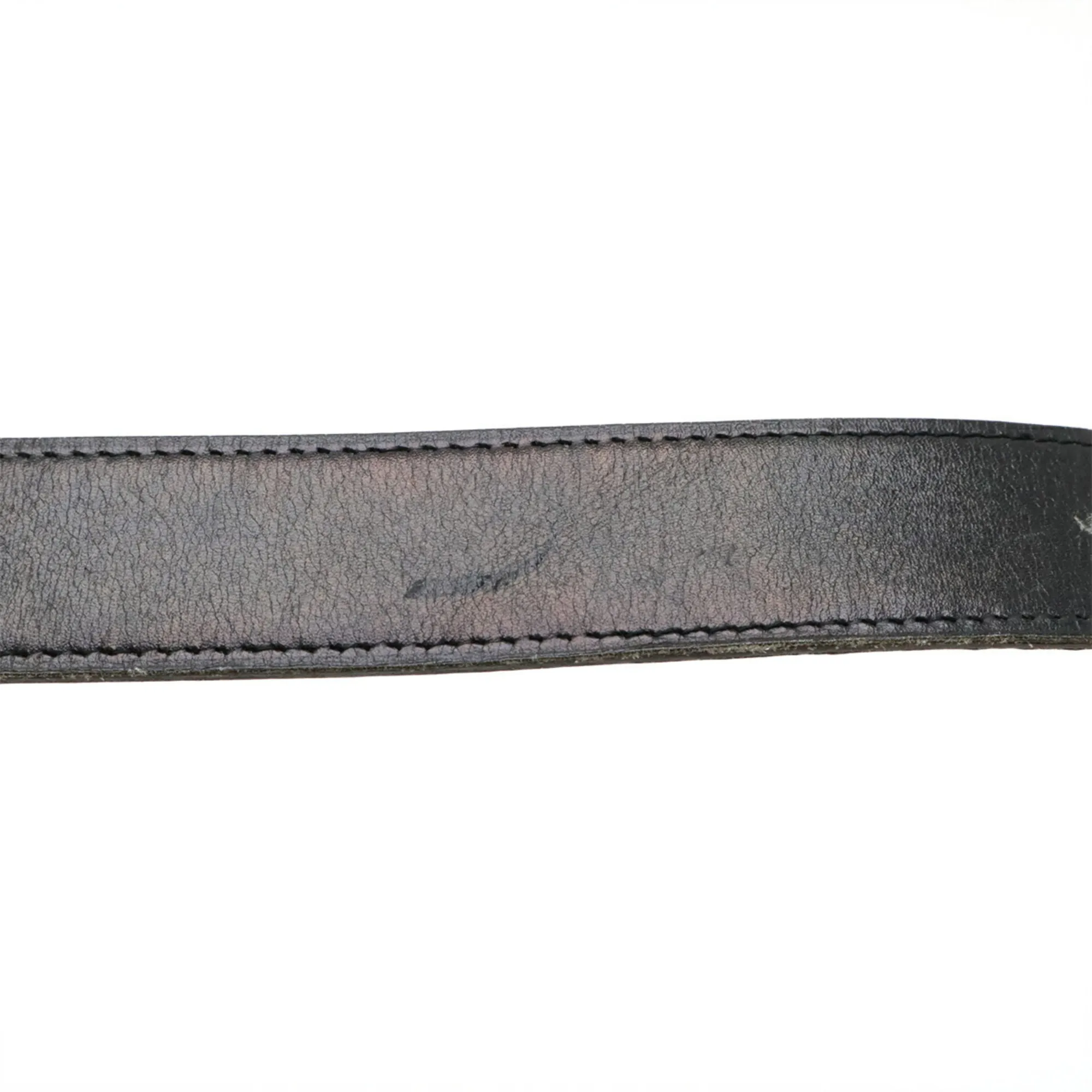 HERMES Black Leather Belt