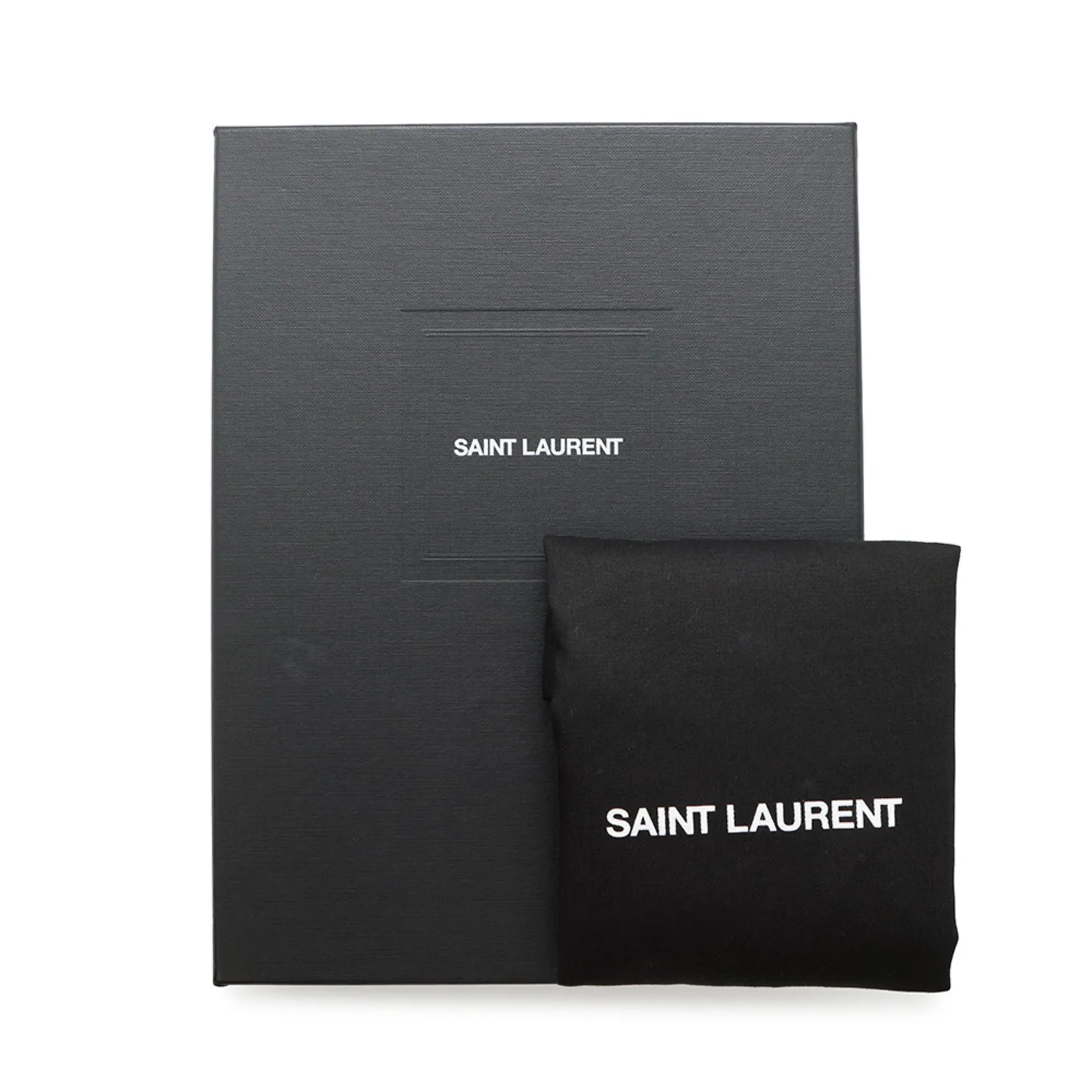 YVES SAINT LAURENT Black Leather Clutch Bag