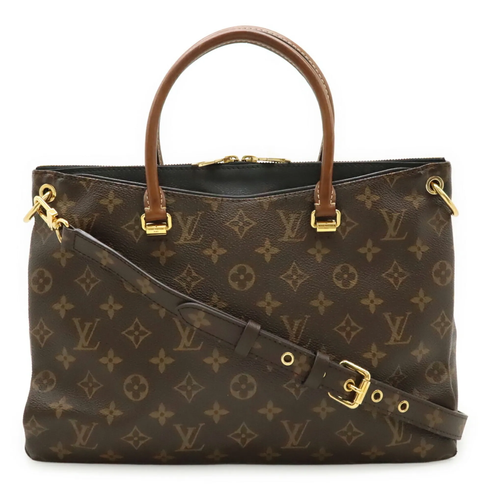 LOUIS VUITTON Black Monogram Shoulder Bag