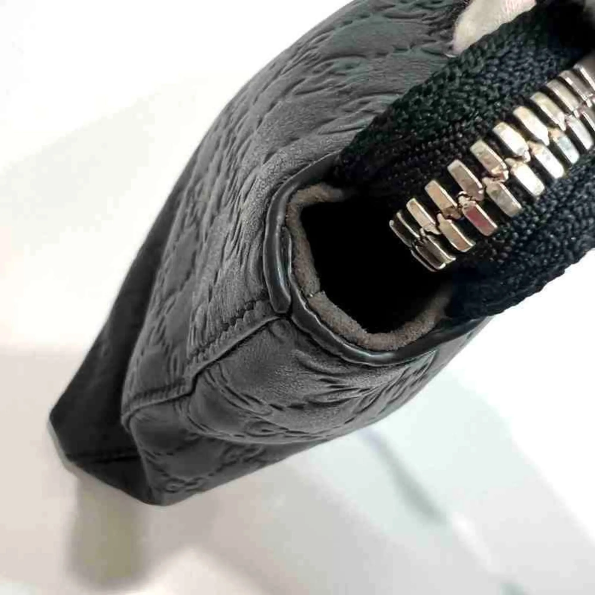 GUCCI Black Leather Clutch Bag