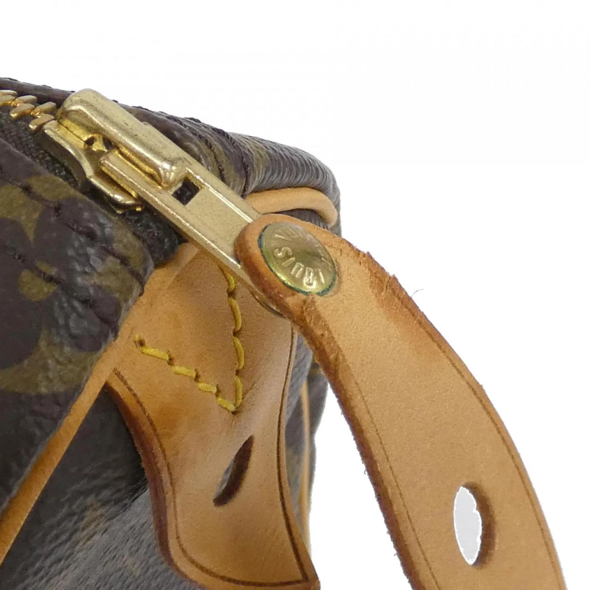 LOUIS VUITTON Brown Monogram Speedy 25 Boston Bag