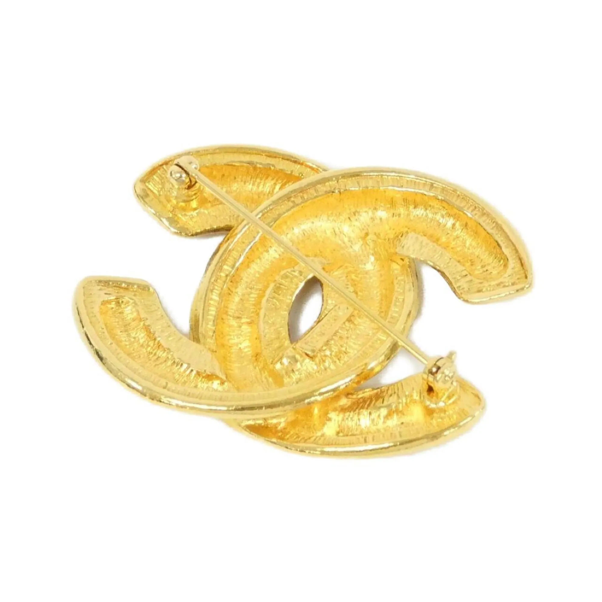 CHANEL Gold Brooch