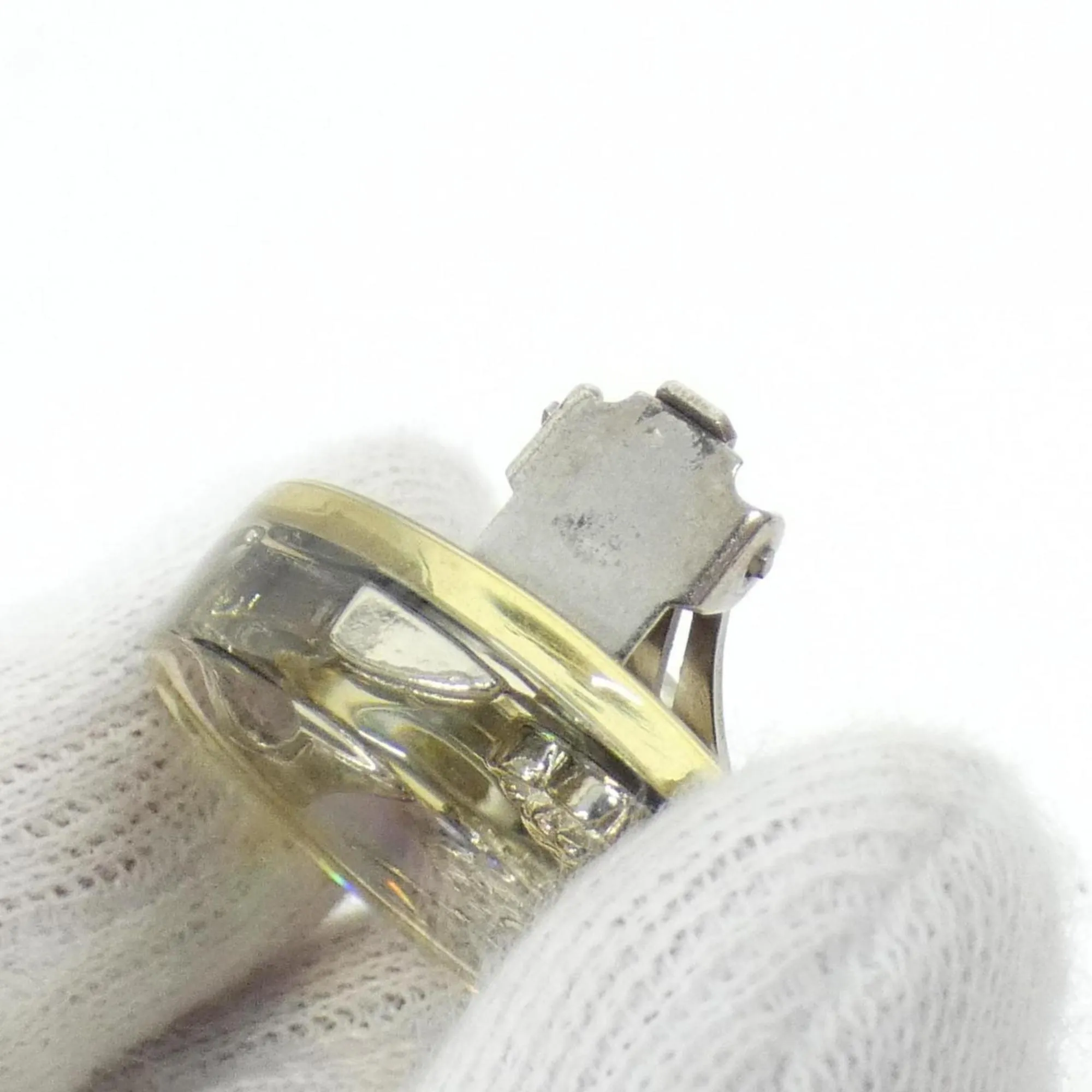 CHANEL White Earrings