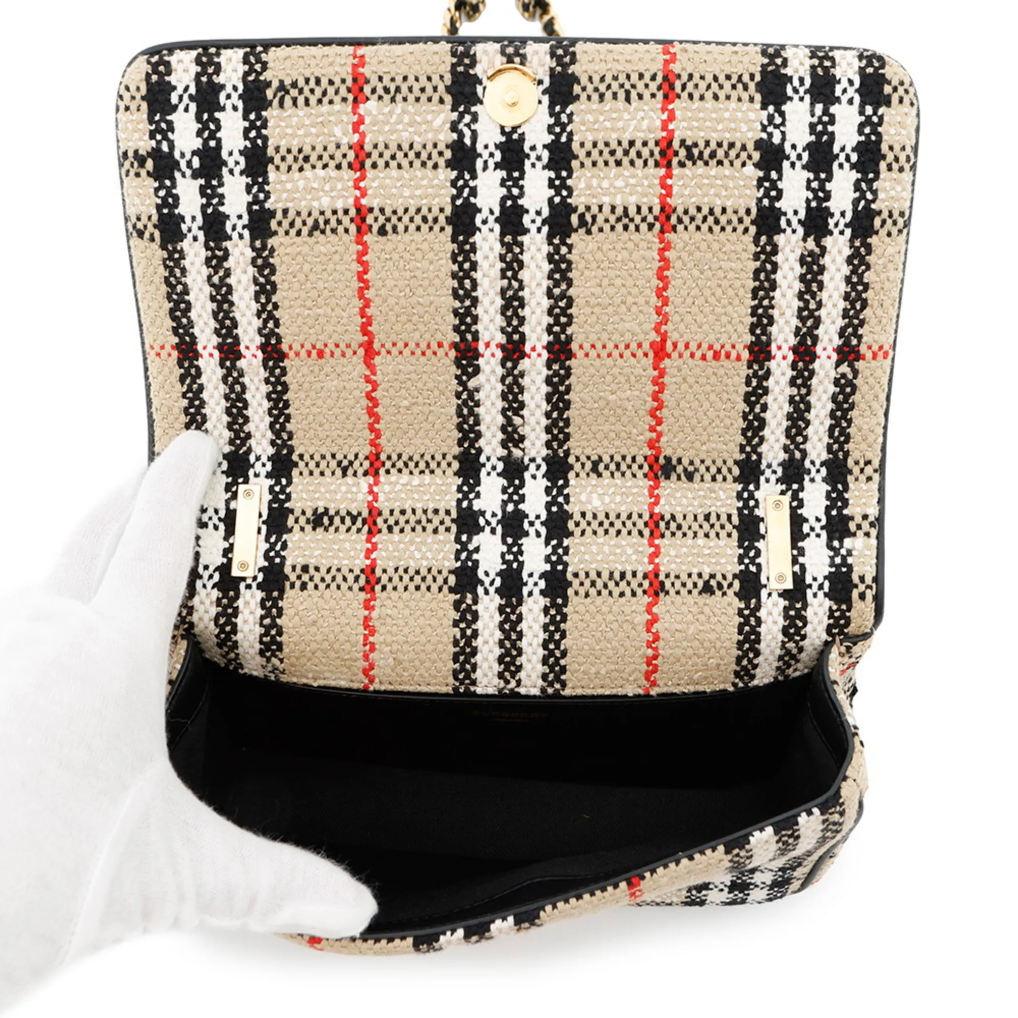 BURBERRY Cream Shoulder Bag