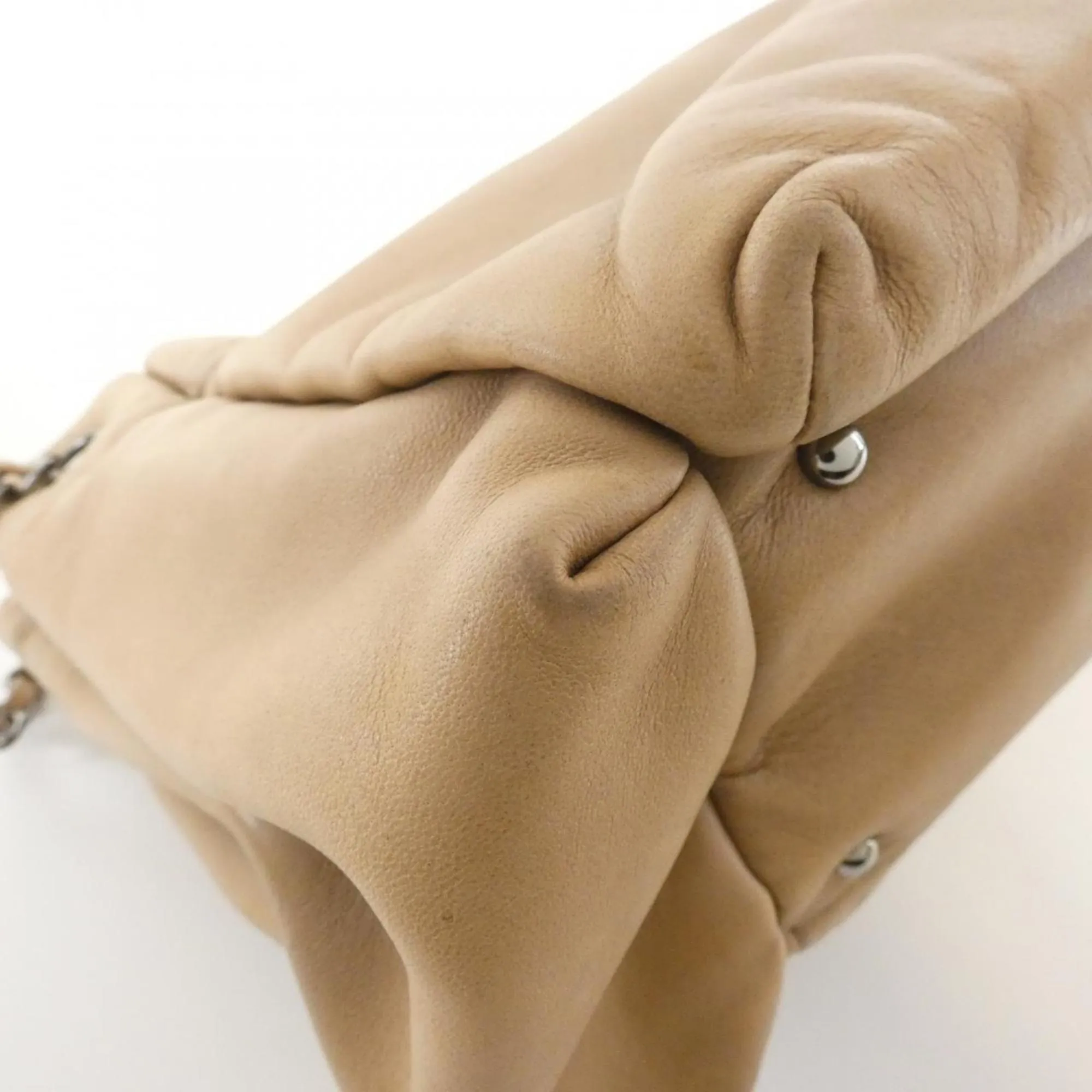 CHANEL Cream Shoulder Bag