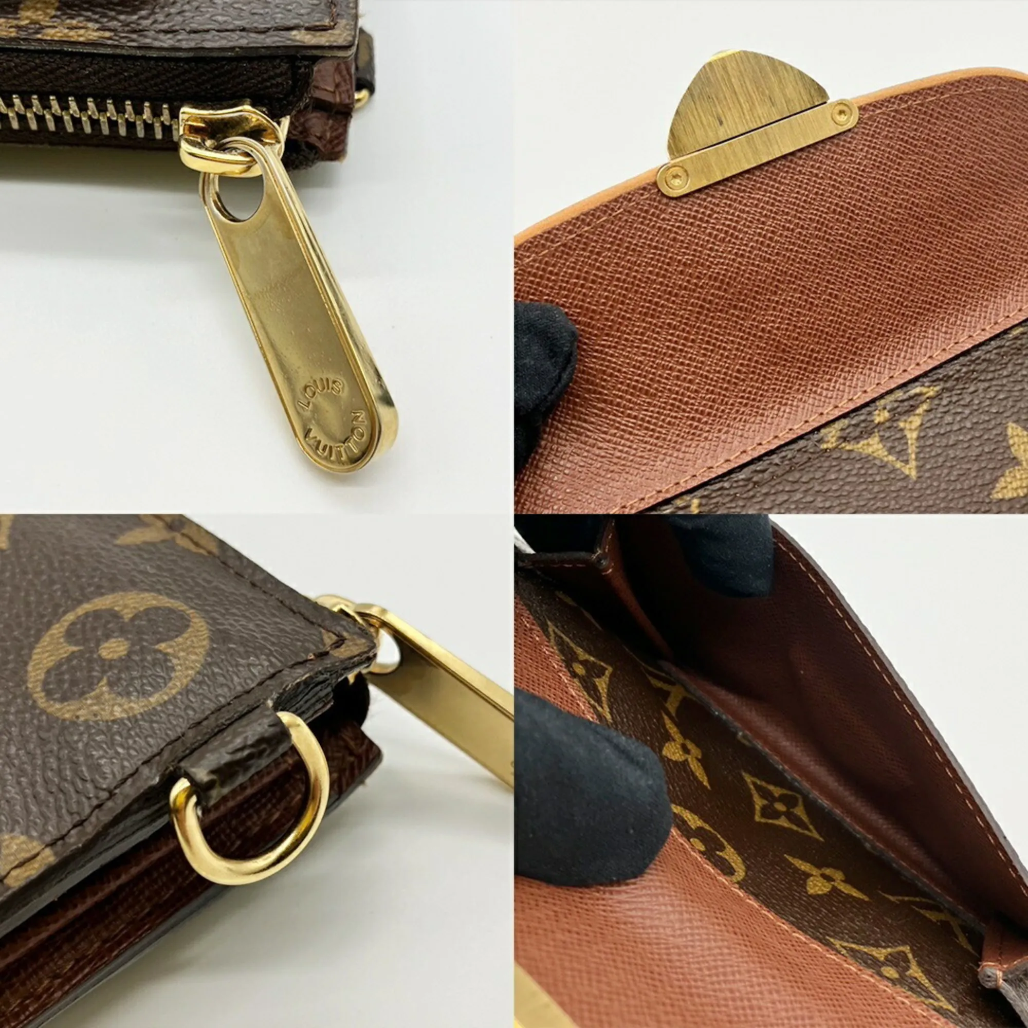 LOUIS VUITTON Brown Monogram Wallet