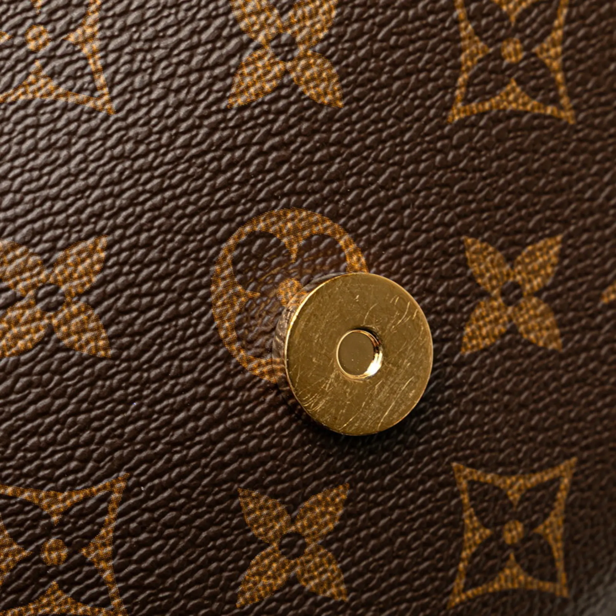 LOUIS VUITTON Brown Monogram Leather Shoulder Bag