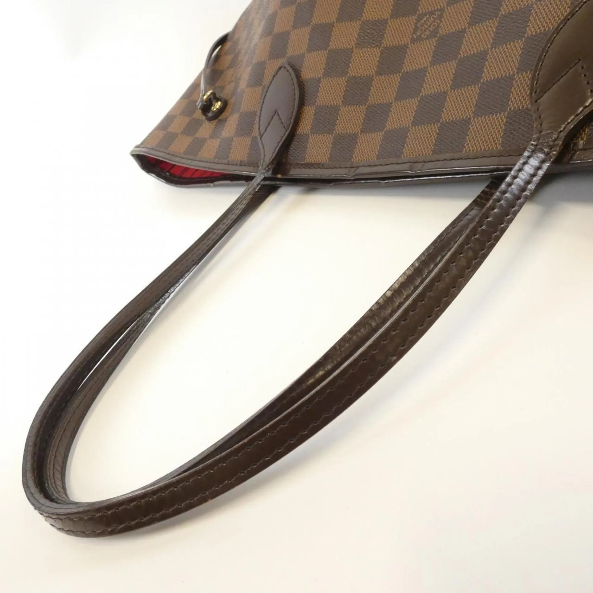 LOUIS VUITTON Brown Damier Neverfull MM Bag