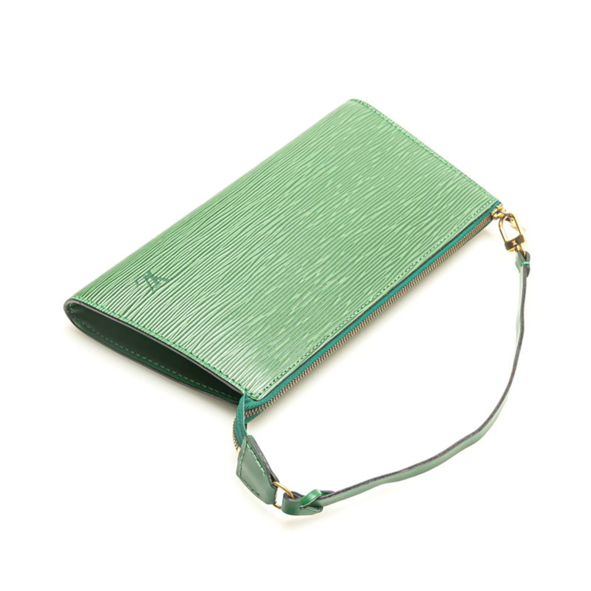 LOUIS VUITTON Green Leather Mini Bag