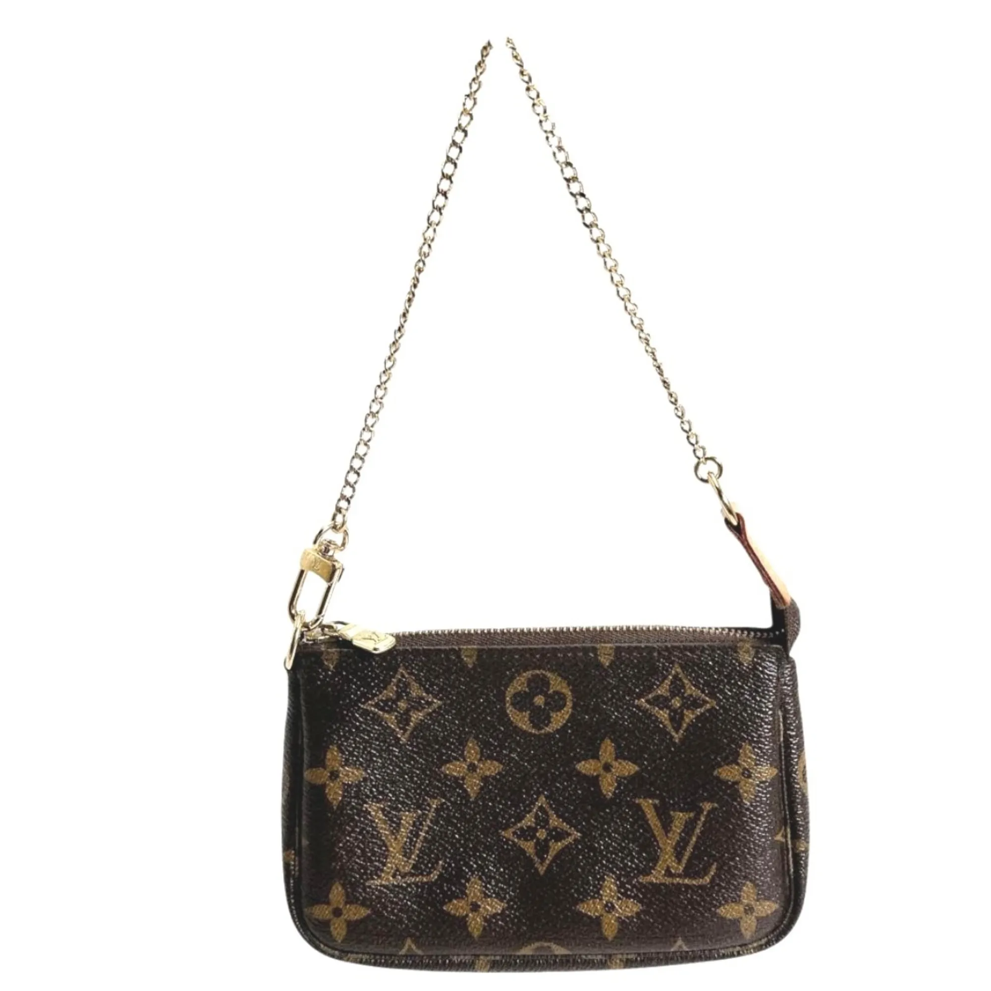 LOUIS VUITTON Brown Monogram Pouch