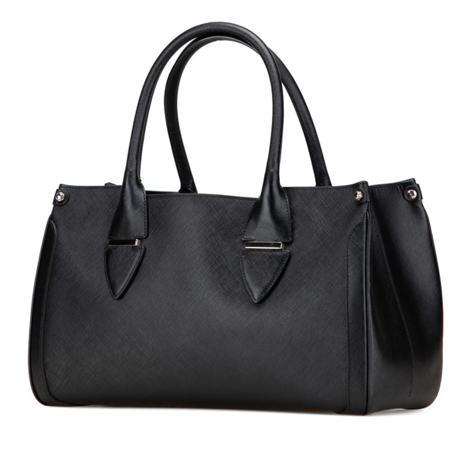 SALVATORE FERRAGAMO Black Leather Bag