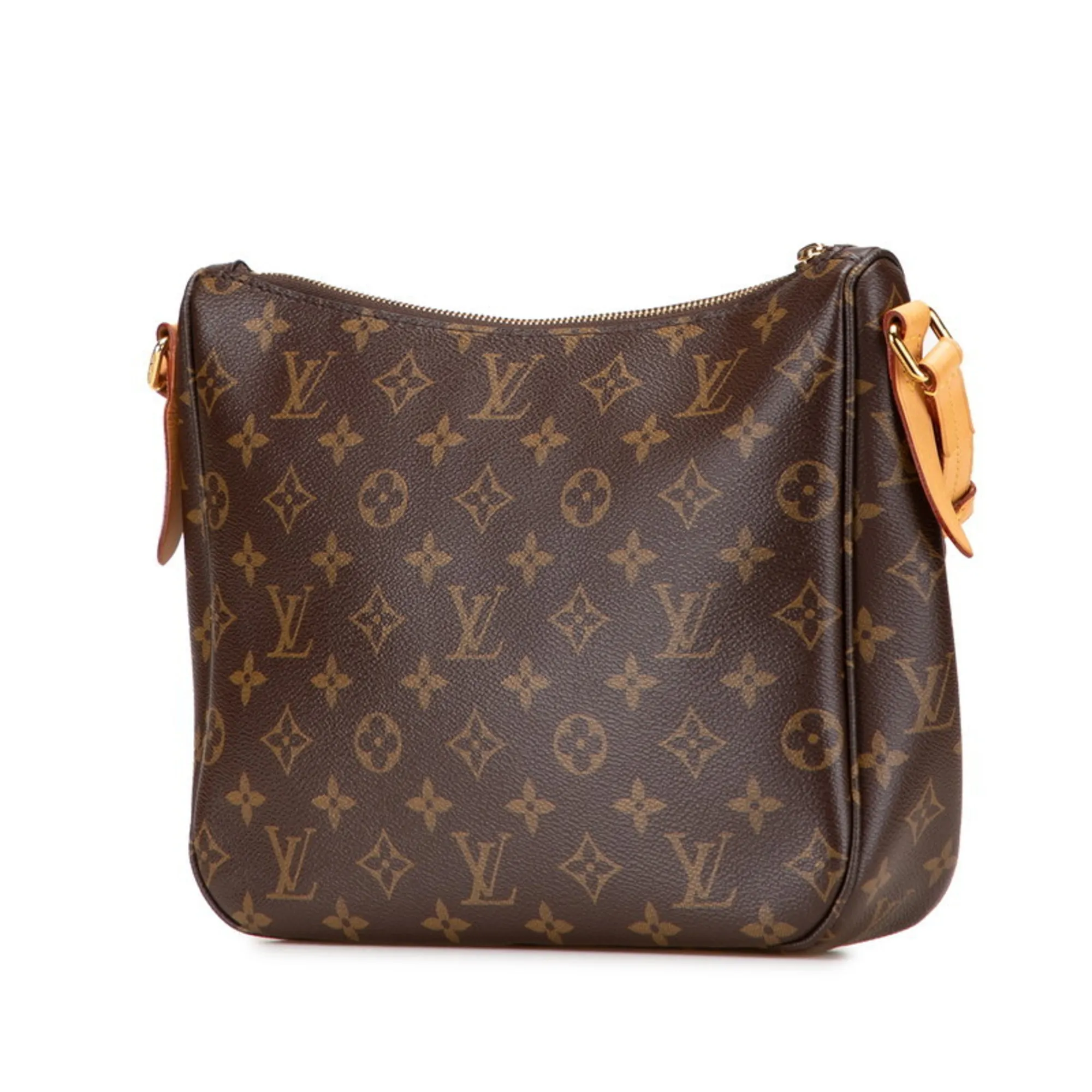 LOUIS VUITTON Brown Monogram Leather Shoulder Bag