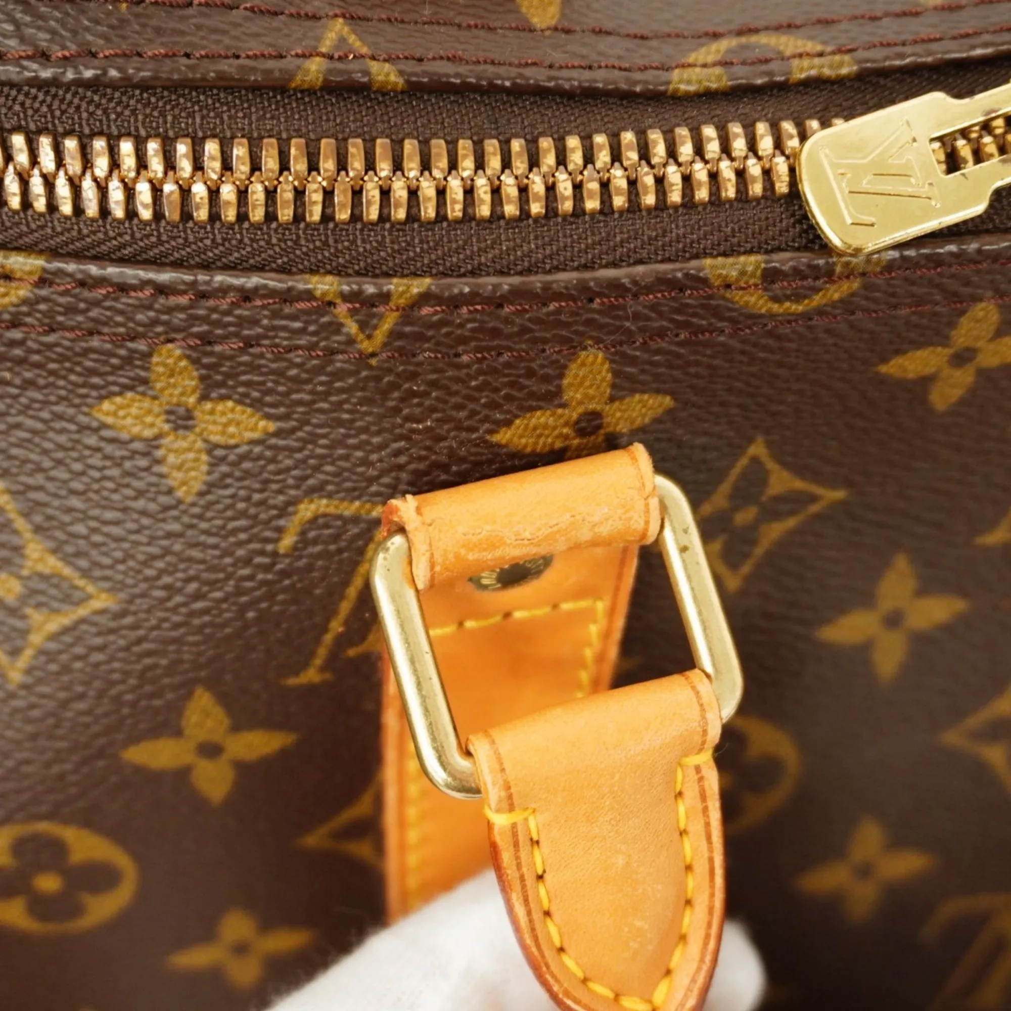 LOUIS VUITTON Brown Monogram Boston Bag