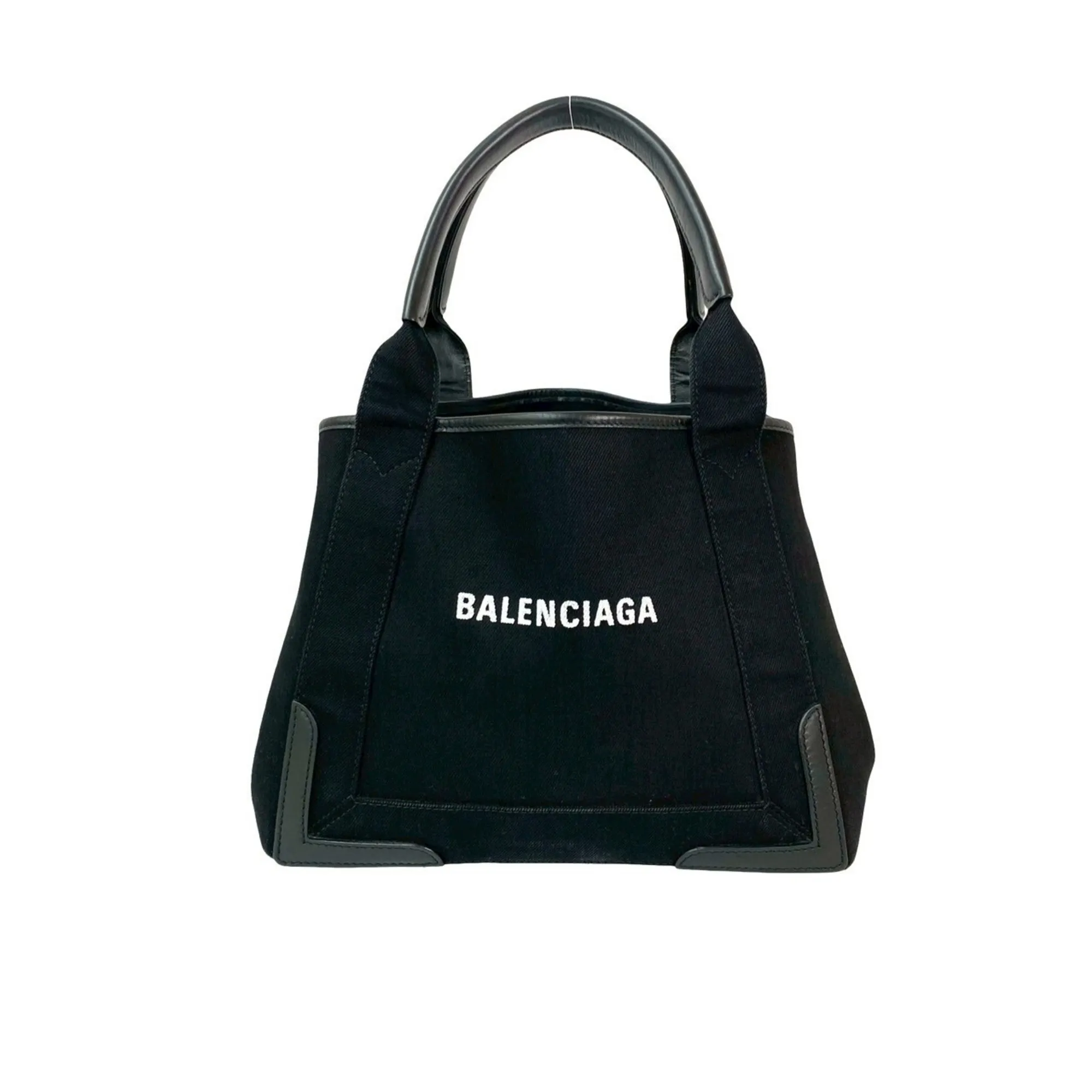 BALENCIAGA Black Leather Tote Bag