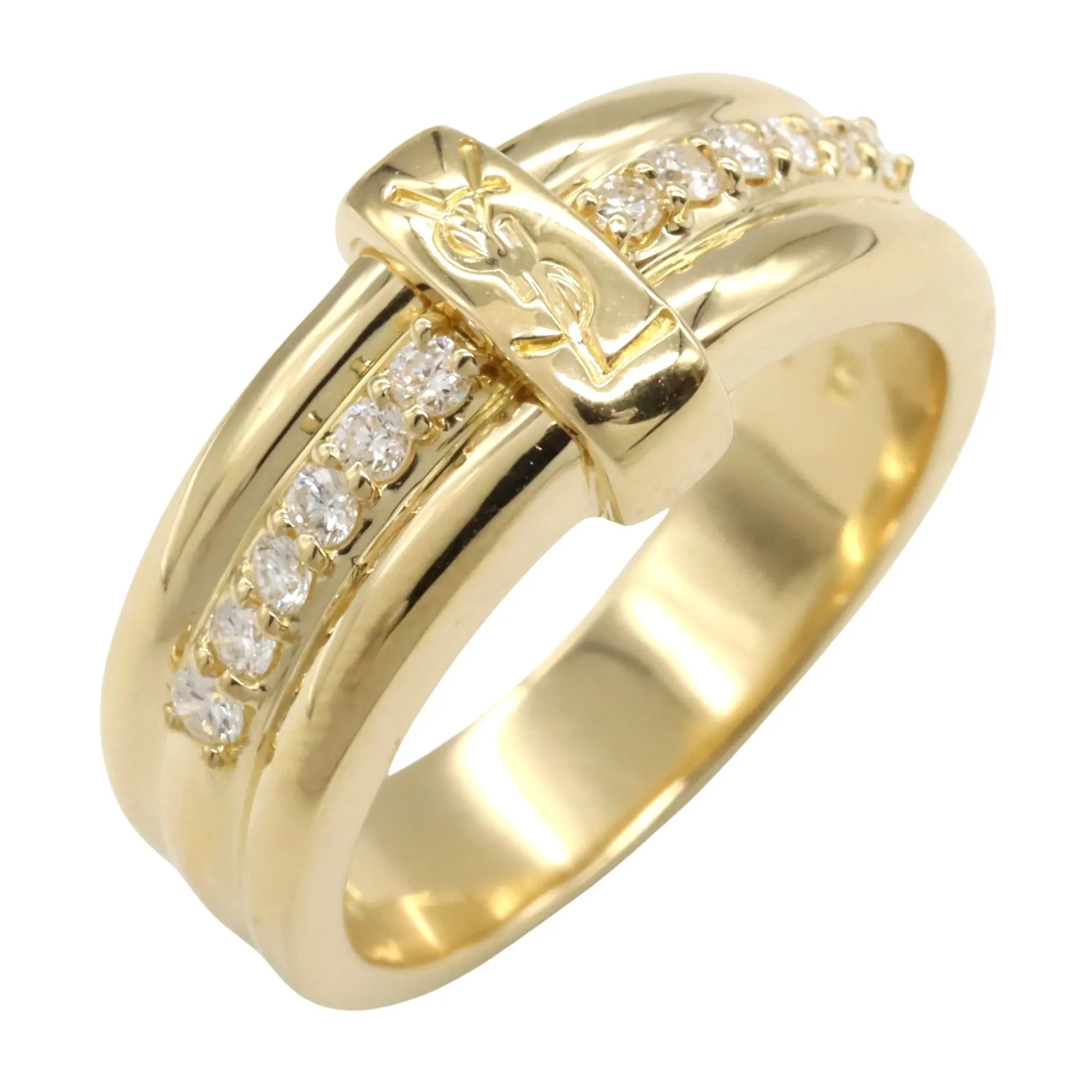 YVES SAINT LAURENT 18k Gold Diamond Ring