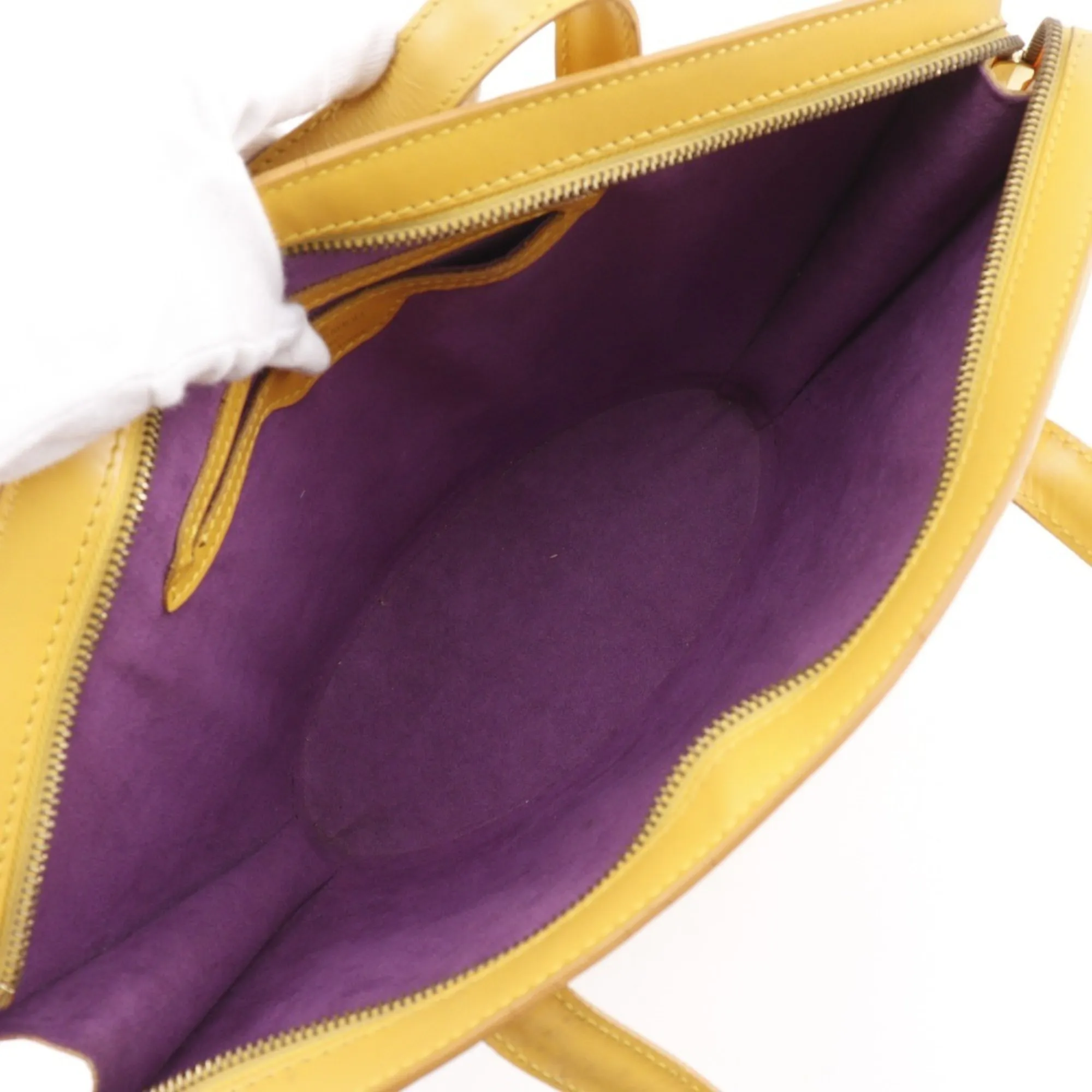 LOUIS VUITTON Yellow Leather Bag