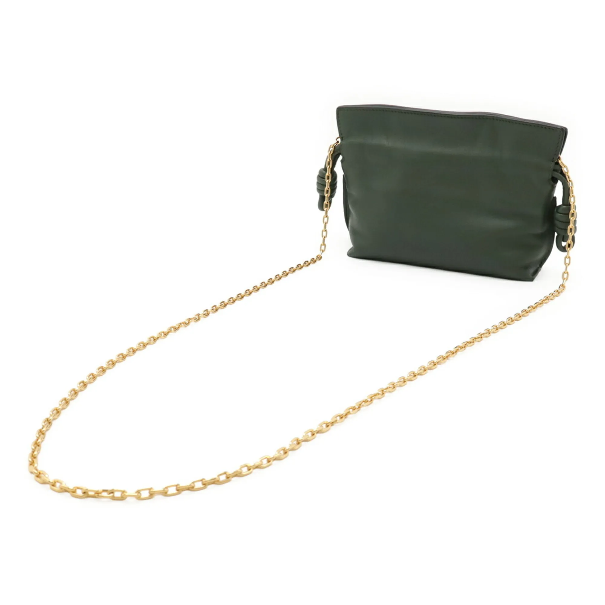 LOEWE Green Leather Shoulder Bag