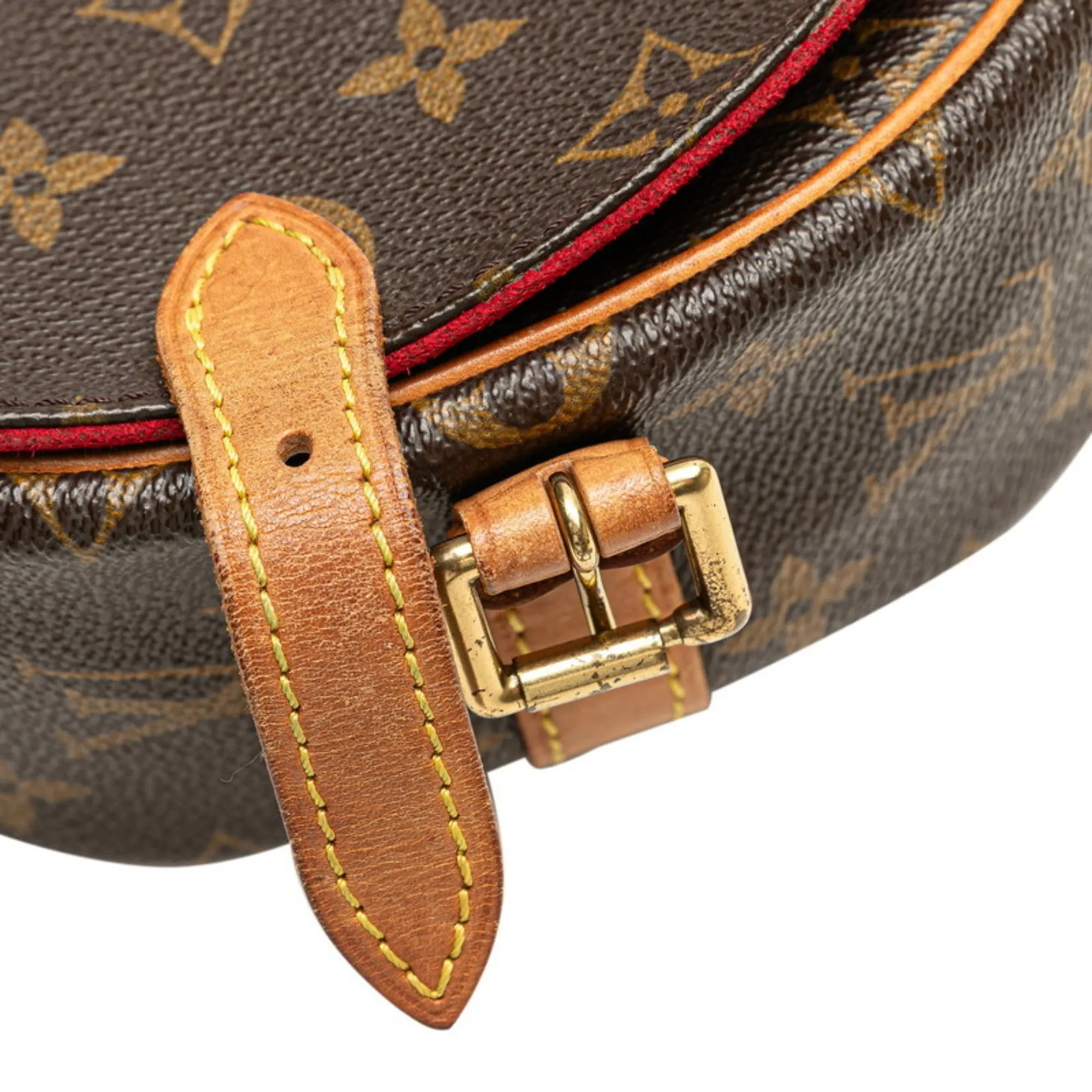 LOUIS VUITTON Brown Monogram Leather Shoulder Bag
