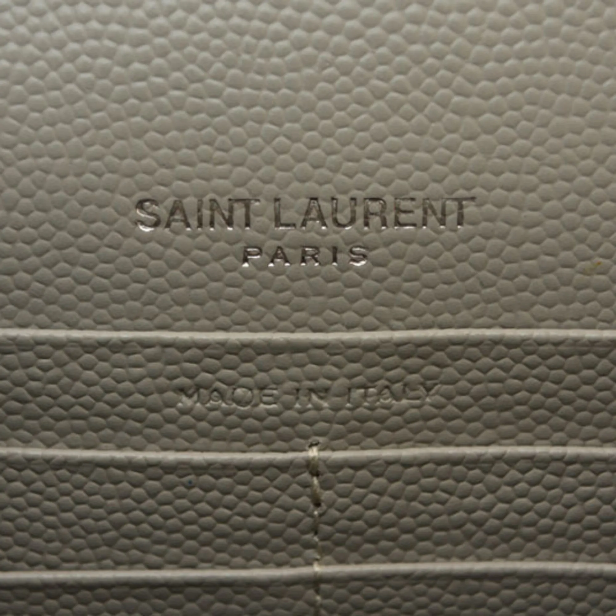 SAINT LAURENT Gray Monogram Wallet