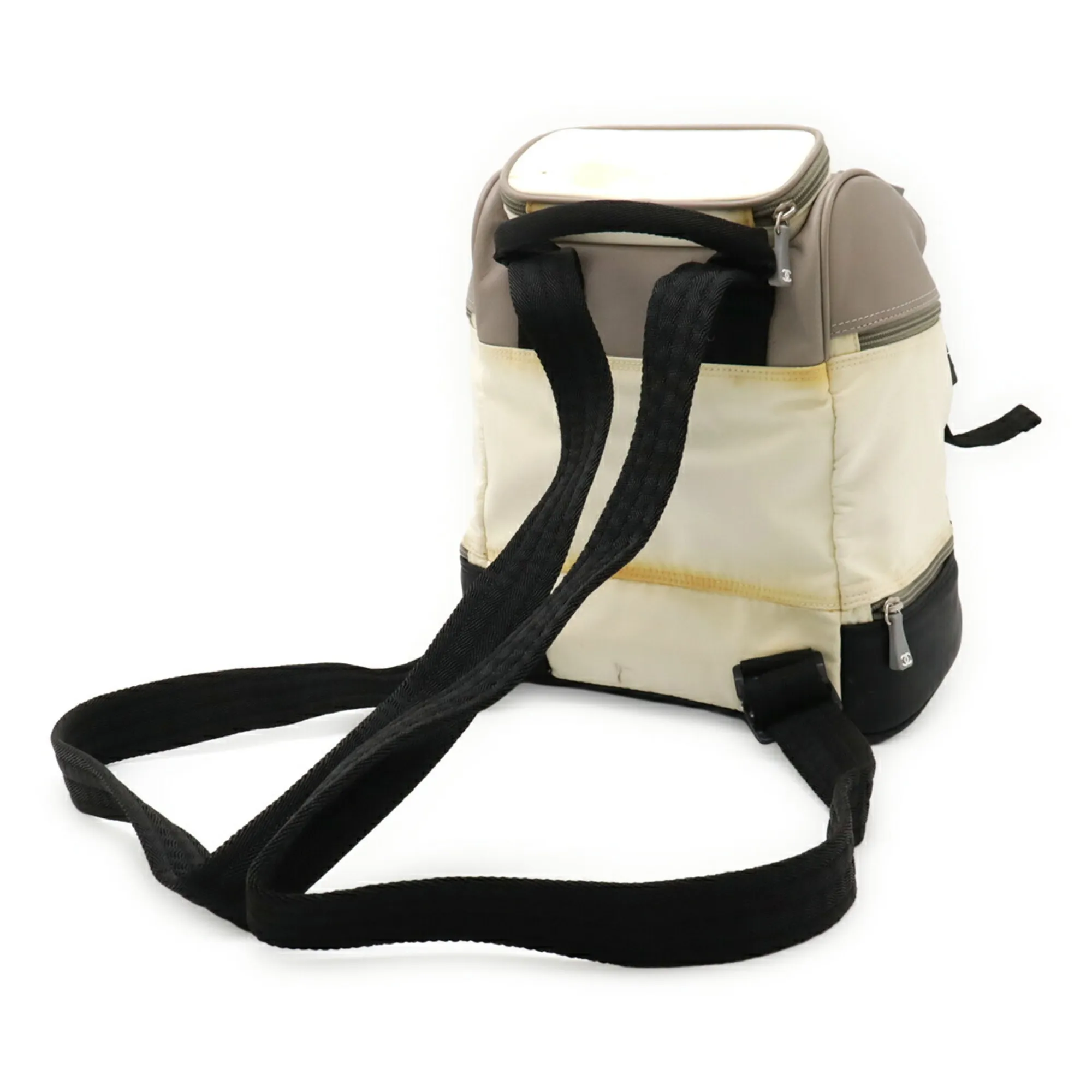 CHANEL Black Logo Backpack