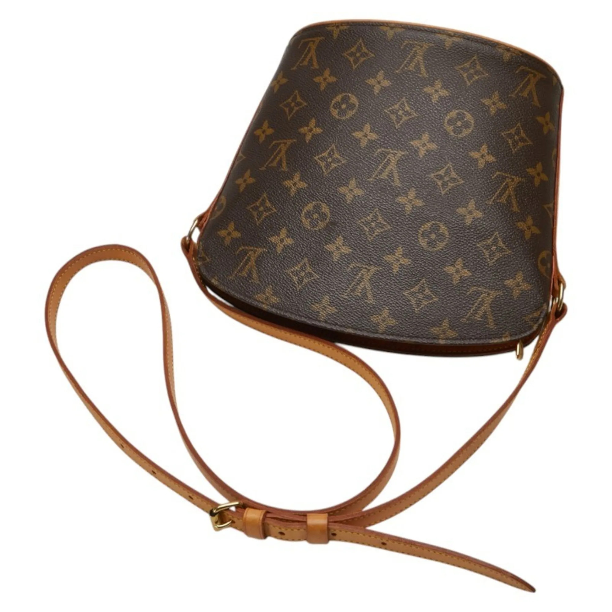 LOUIS VUITTON Brown Monogram Leather Shoulder Bag