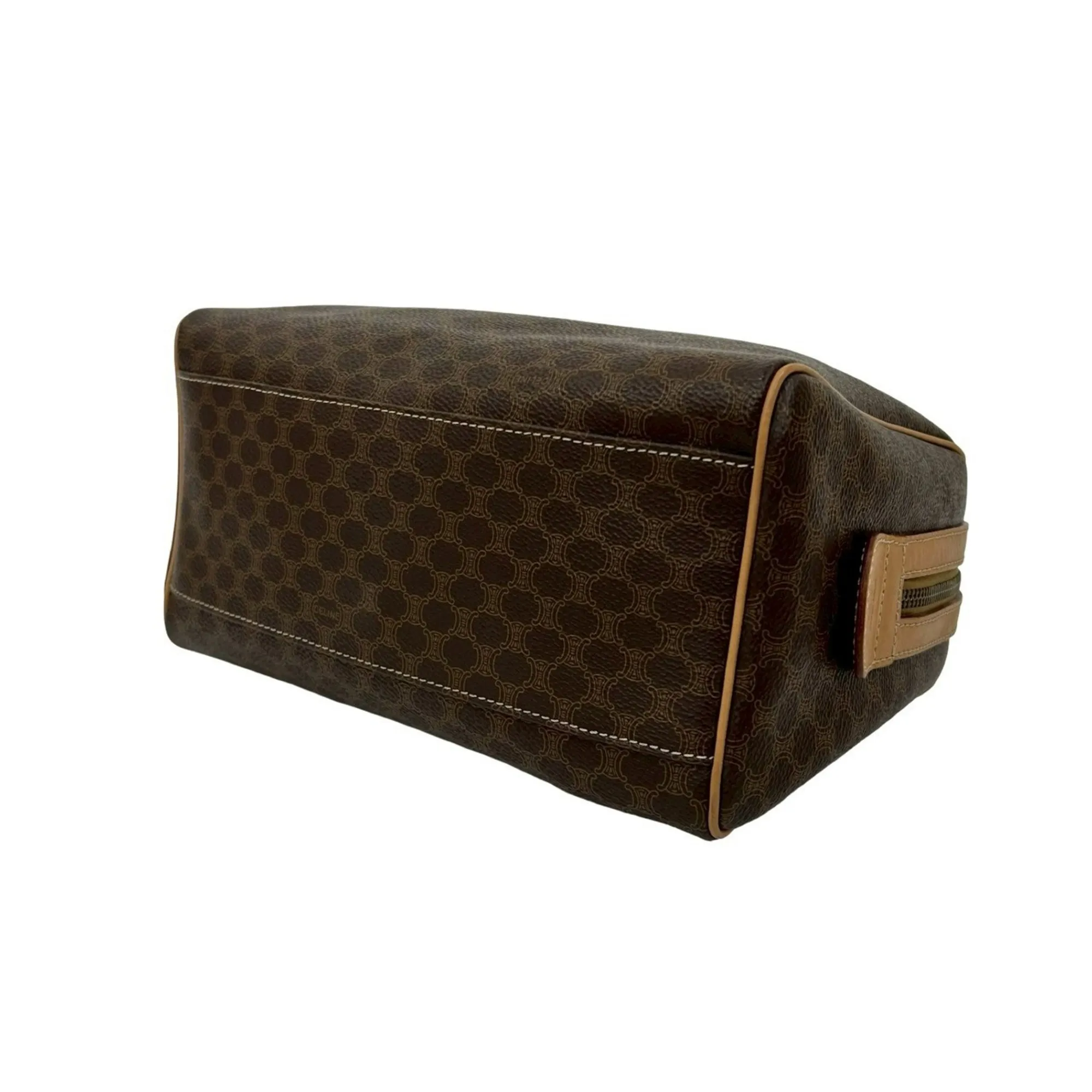 CELINE Brown Leather Shoulder Bag