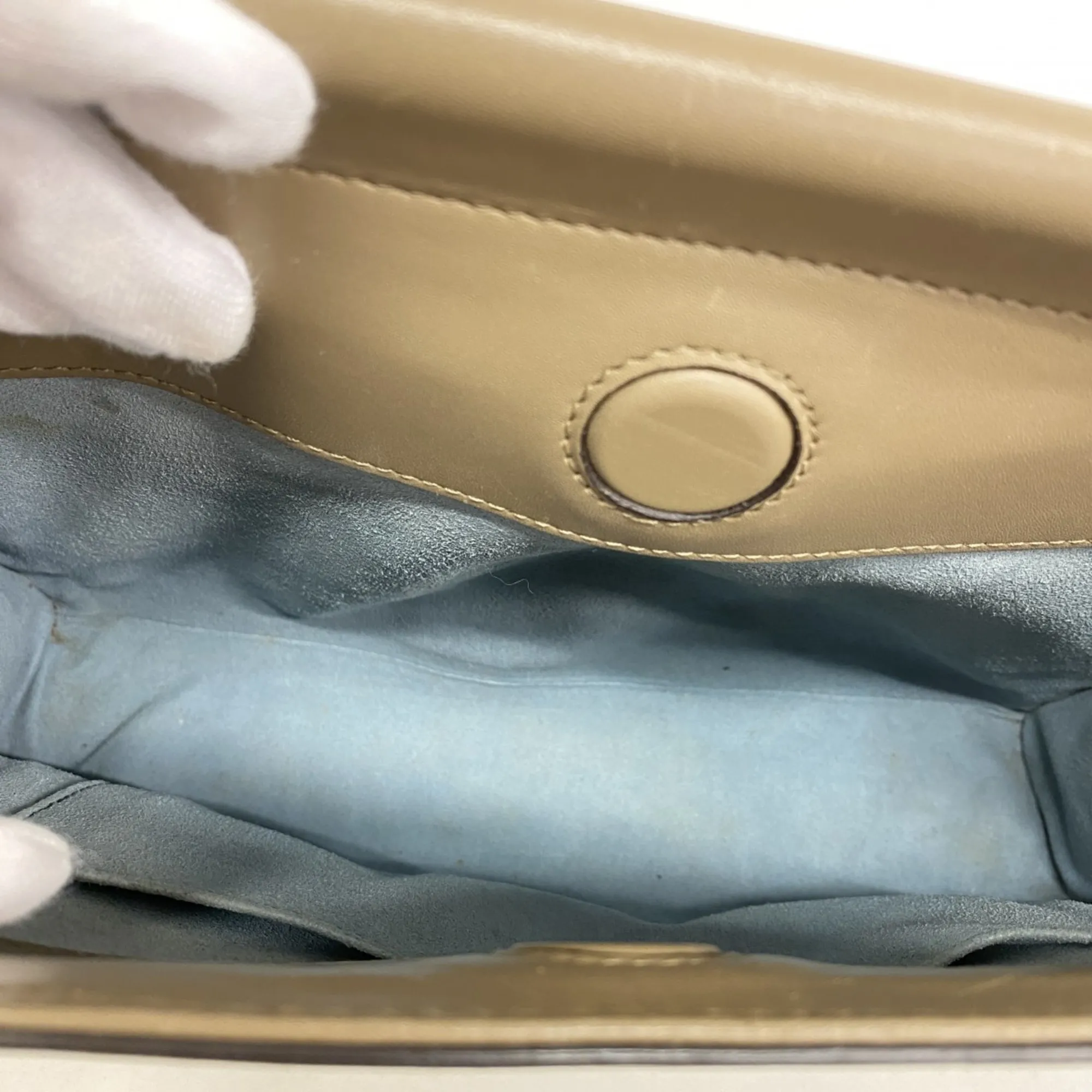 GUCCI Brown Leather Bamboo Bag