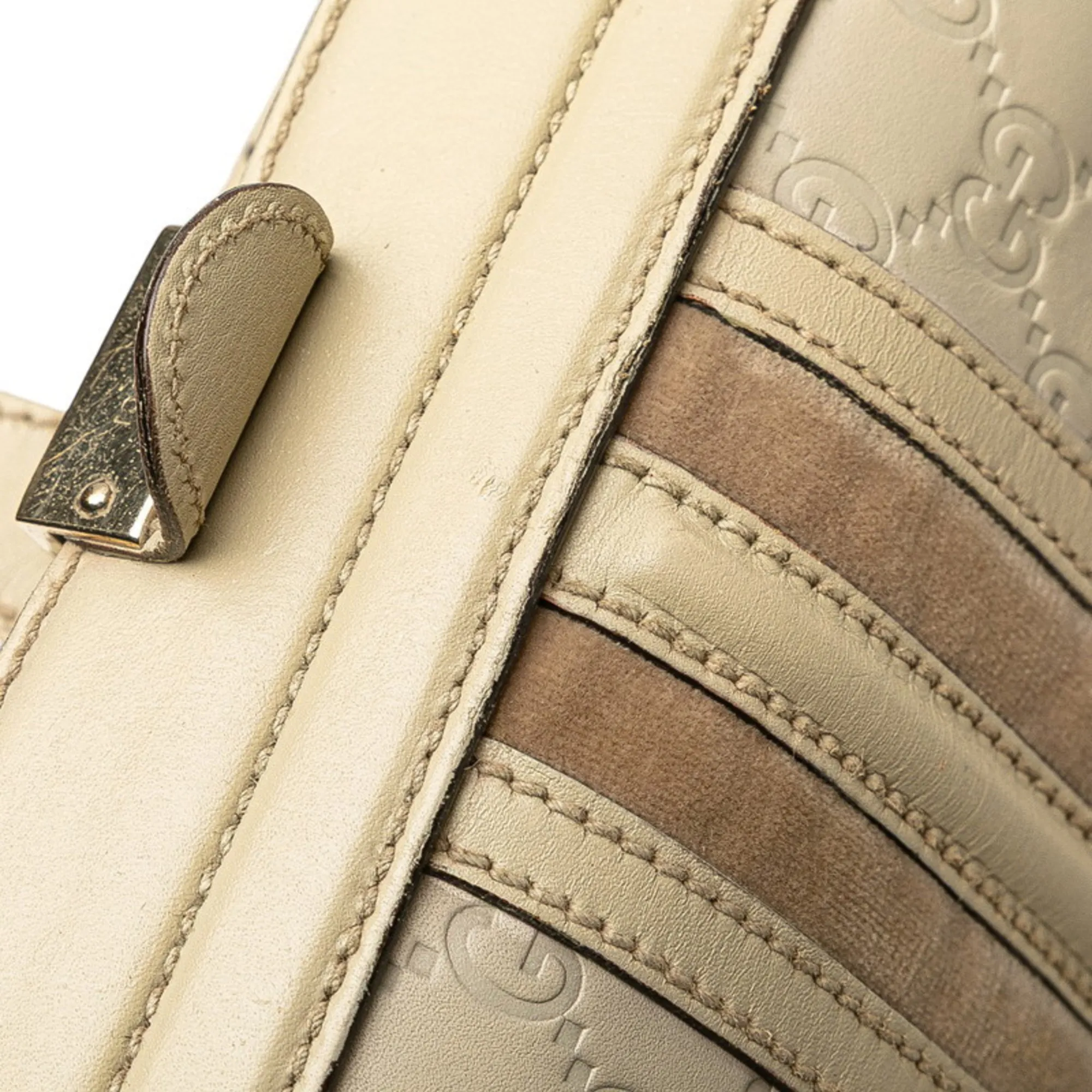 GUCCI Cream Leather Bag