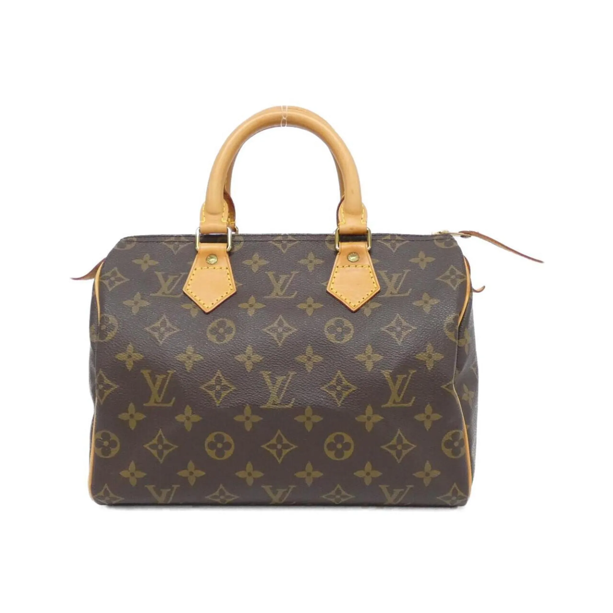 LOUIS VUITTON Brown Monogram Speedy 25 Boston Bag