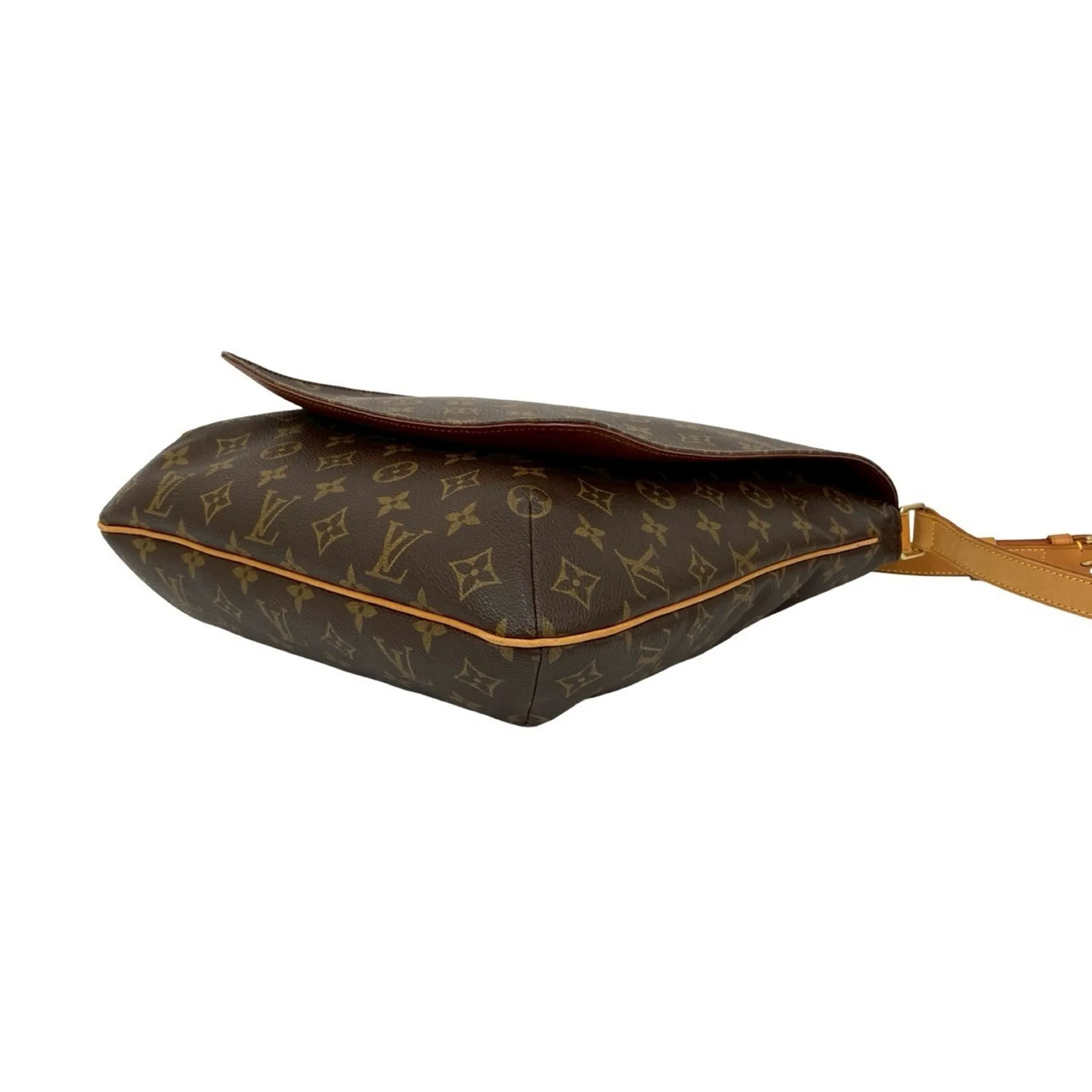 LOUIS VUITTON Brown Leather Shoulder Bag