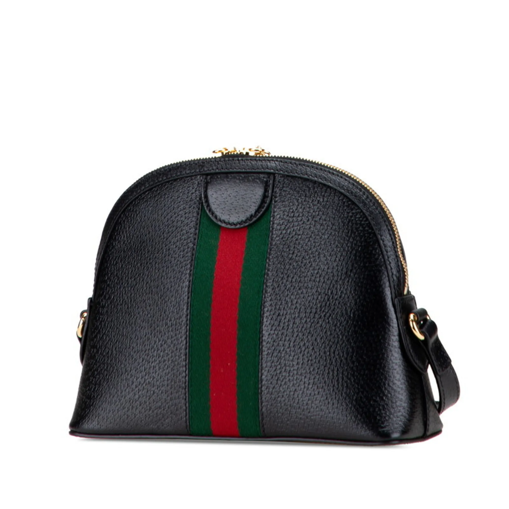 GUCCI Black Leather Shoulder Bag