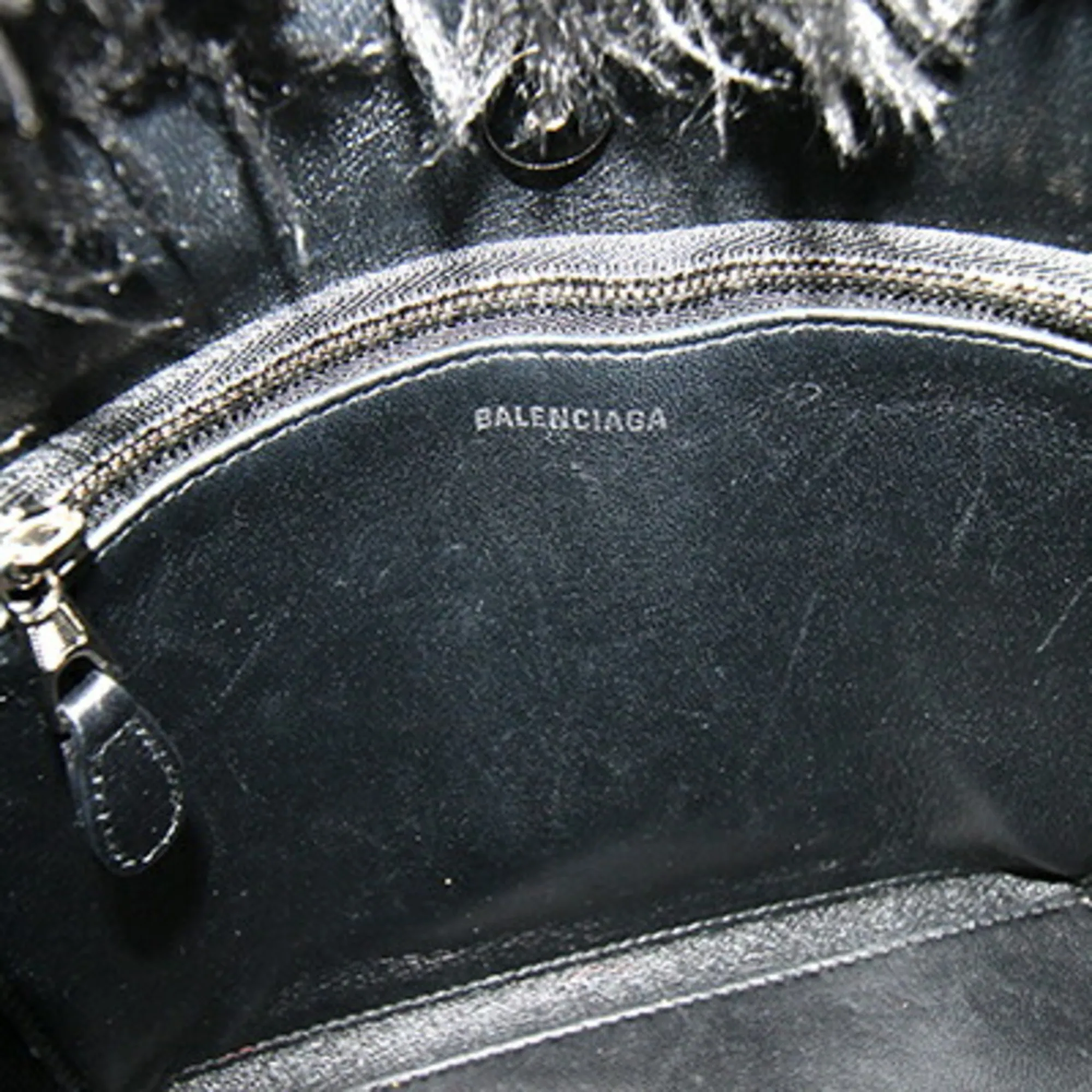 BALENCIAGA Black Leather Bag