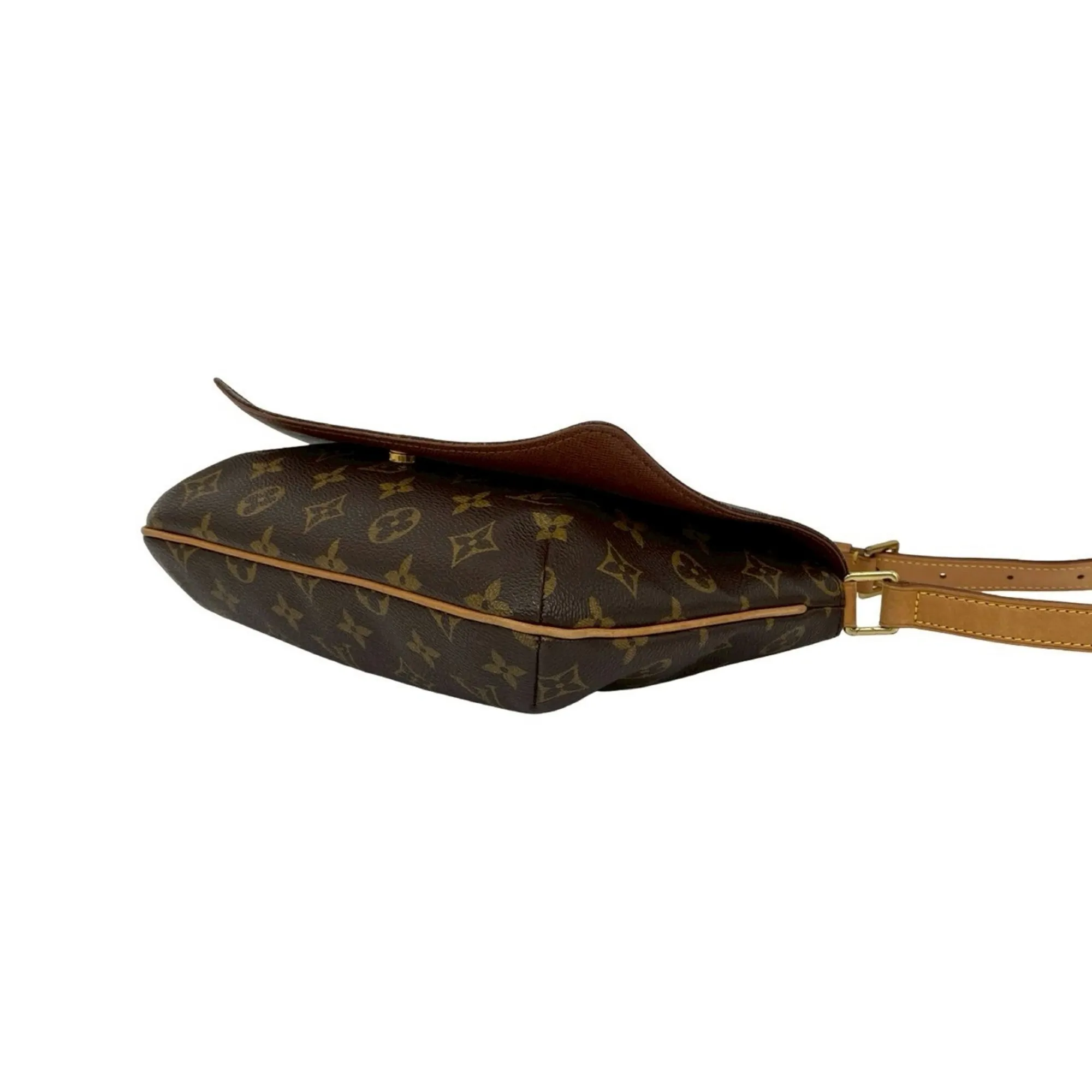 LOUIS VUITTON Brown Monogram Leather Shoulder Bag