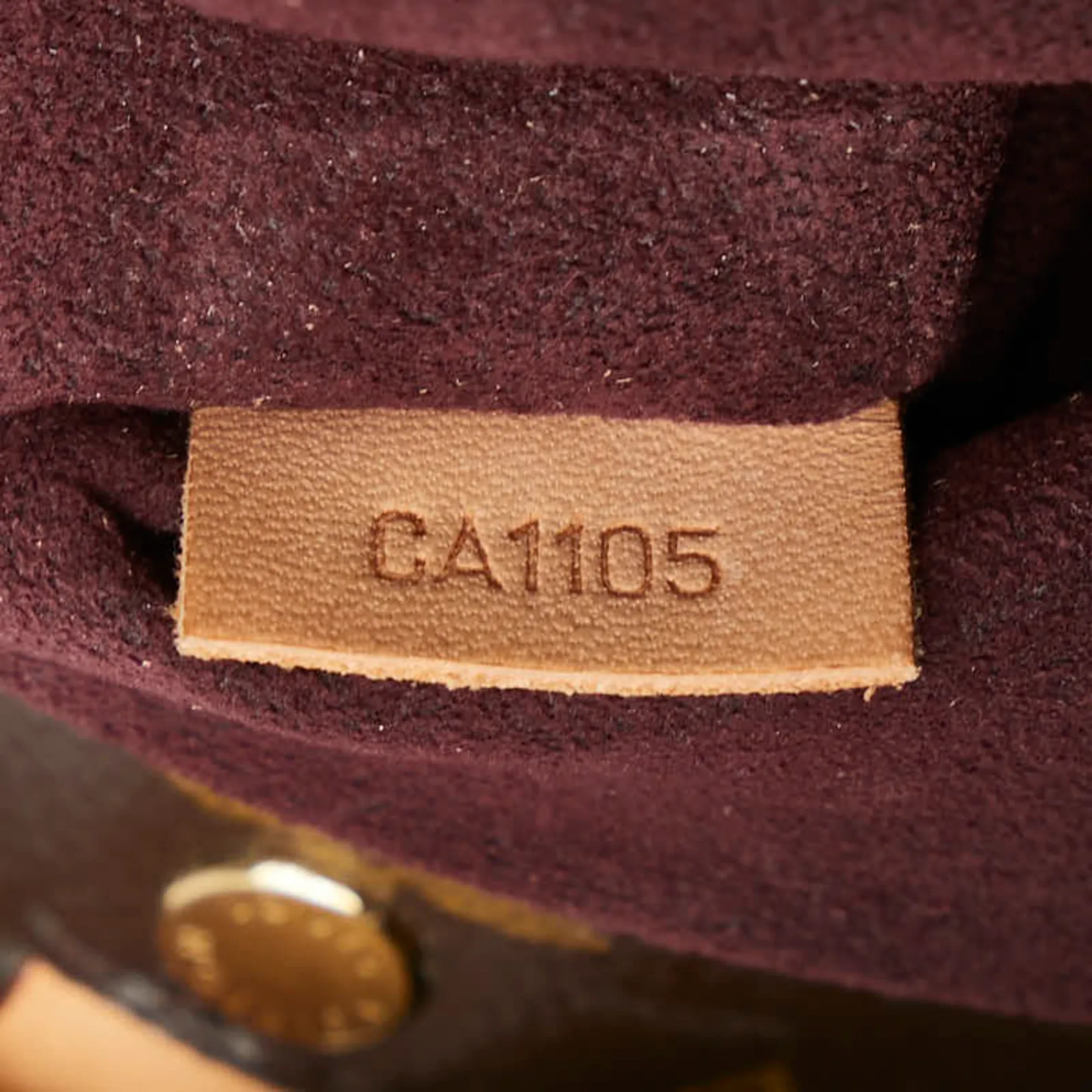 LOUIS VUITTON Brown Monogram Leather Shoulder Bag